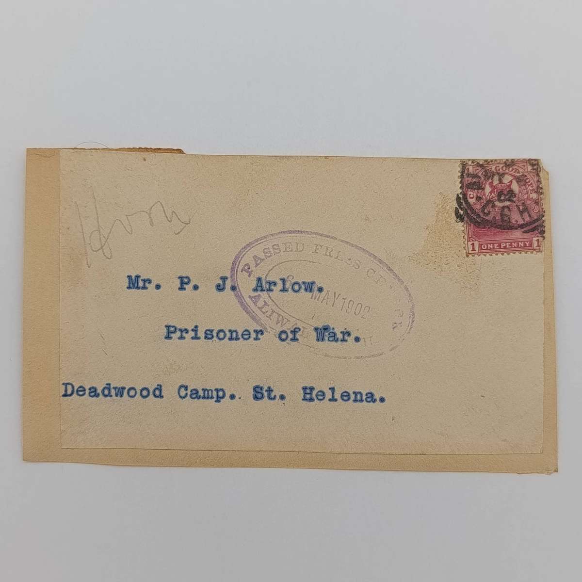 Boer War POW Fronts stuck back to back
