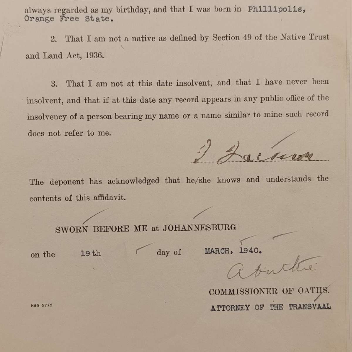 Mortgage Bond Power of Attorny and Affidavits with 8 revenue stamps - Bond dated 1940