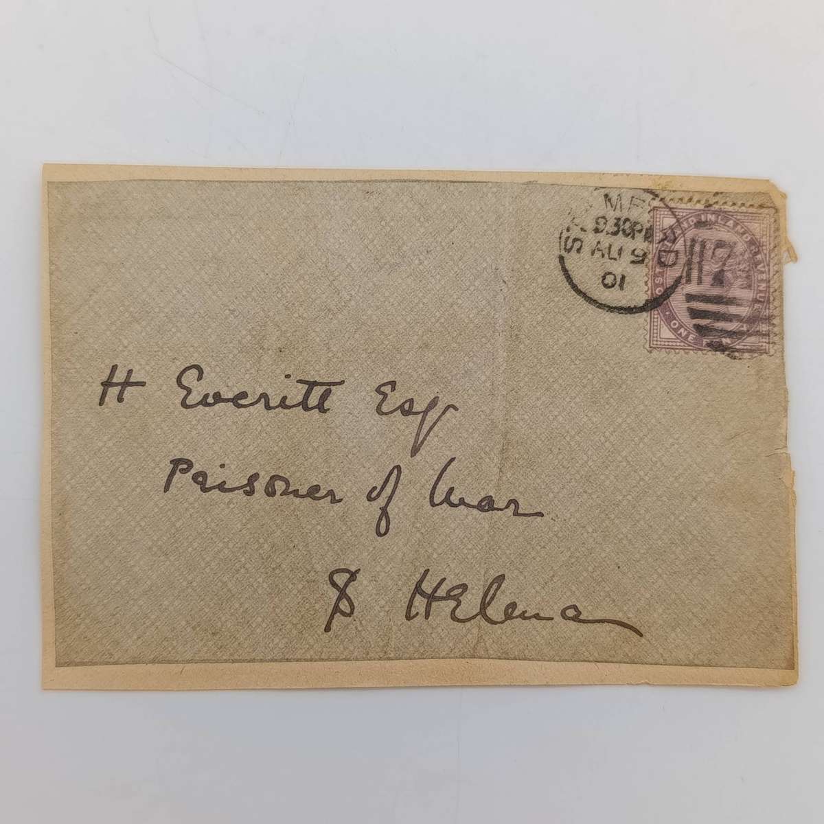 Boer War POW fronts stuck back to back One side posted Graaff-Reinet, 31 Oct 1901 to D Joubert