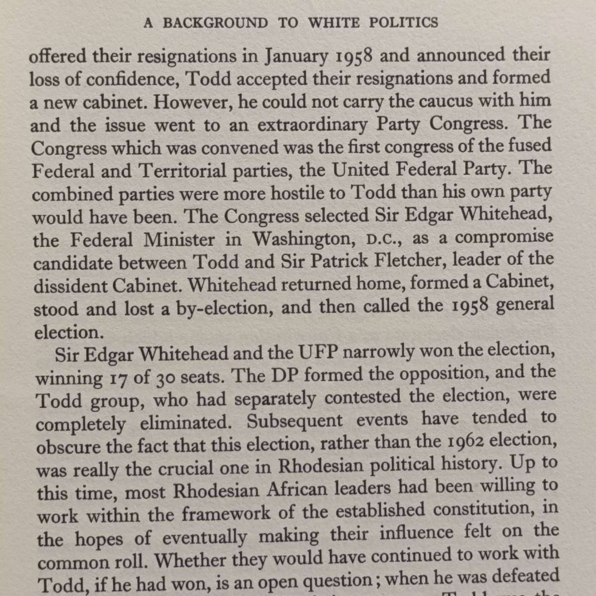 Rhodesian Perspective edited by Theodore Bull of the Central African Examiner