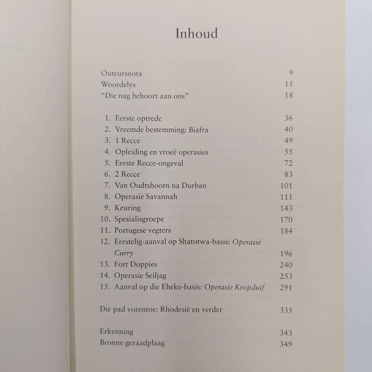 Book 1 Recce - Die nag behoort aan ons - by Alexander Strachan