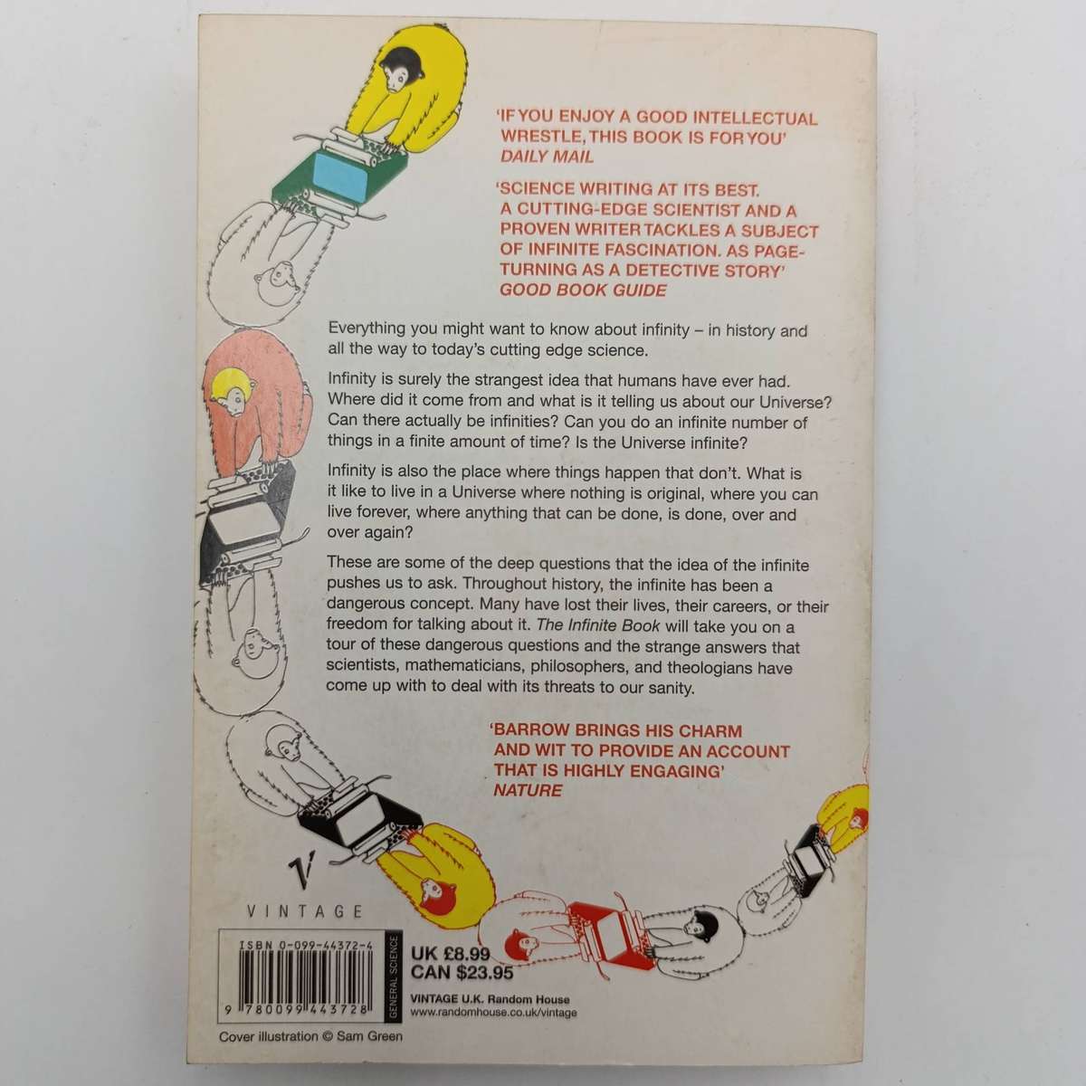 The Infinite Book by John Barrow - A Delight , popular science doesn't come much better than this