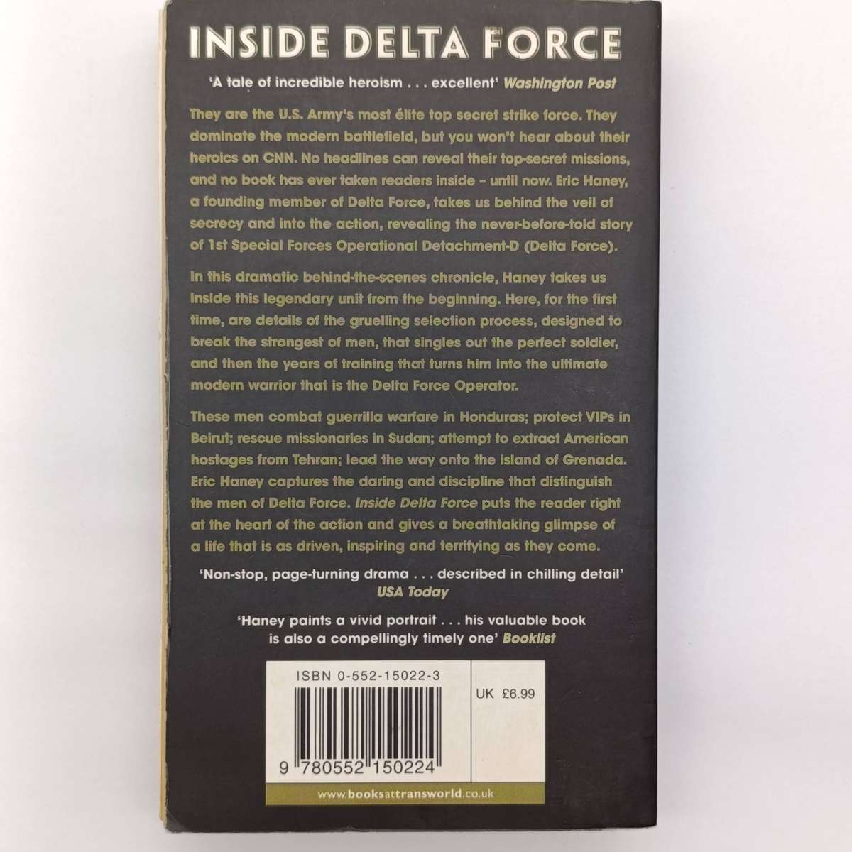 Inside Delta Force by Eric L. Haney The real story of America's elite military unit