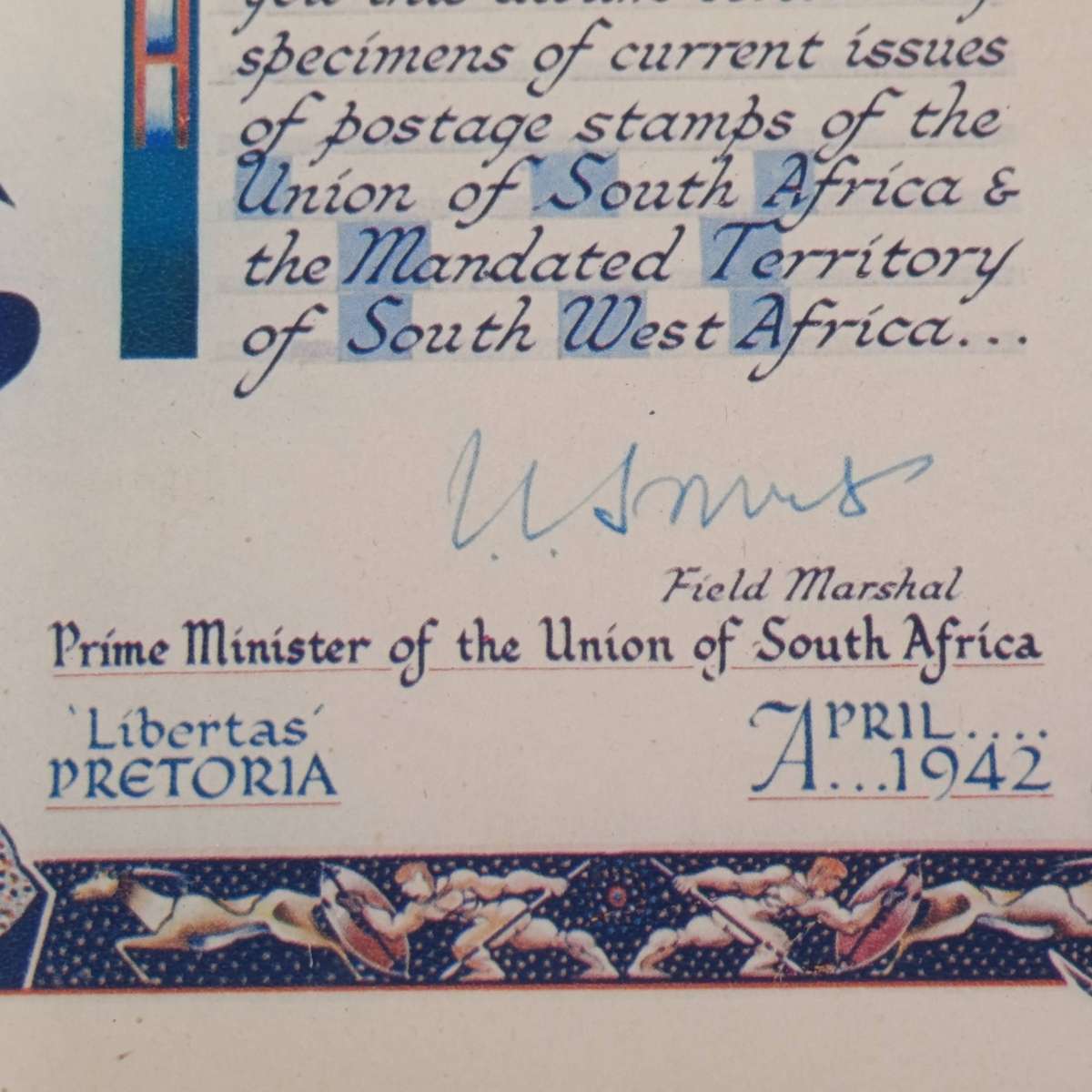 WW2 copies of letters from Jan Smuts, Franklin Roosevelt & King George VI - Historical Documents