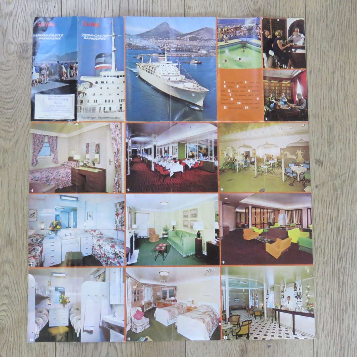 Union-Castle SA Vaal Passenger Accommodation brochure