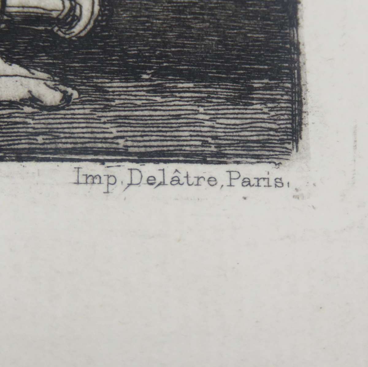 Antique The Prisoner etching by Francisco de Goya - circa 1815