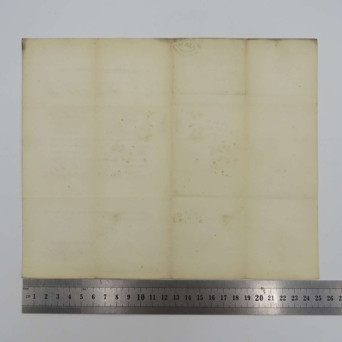 1860 Property Tax appeal notice posted STIRLING to LINLITHGROW, SCOTLAND with penny red stamp