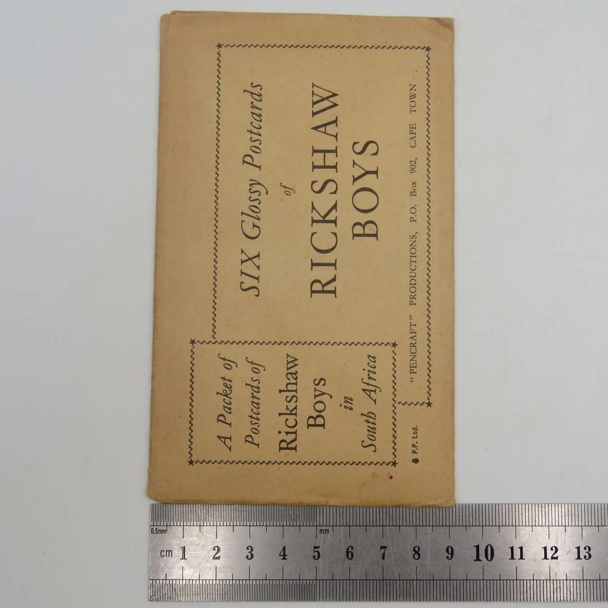 Packet of 6 Rickshaw Boys postcards in original packaging - sealed