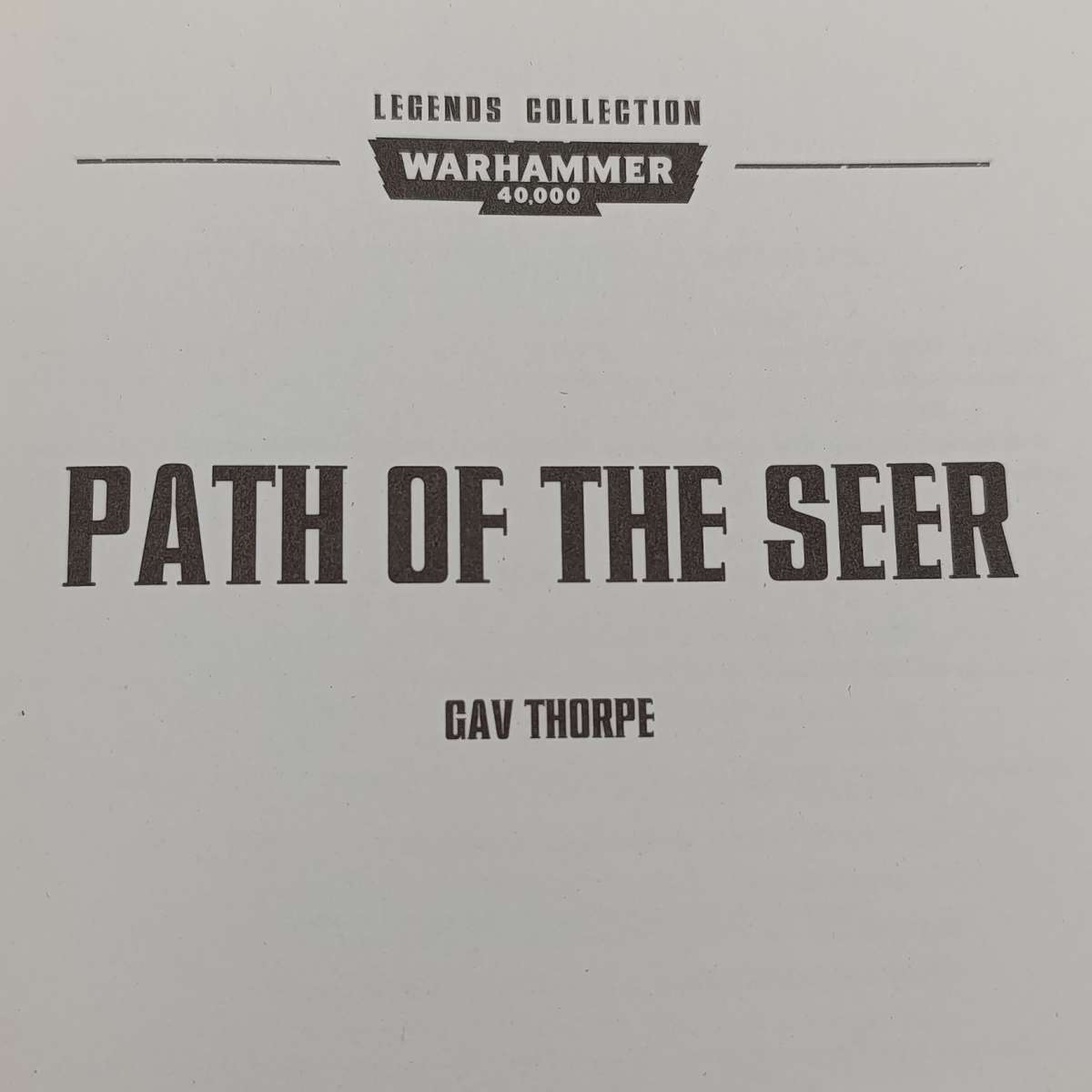 Warhammer #91 Path of the Seer by Gav Thorpe