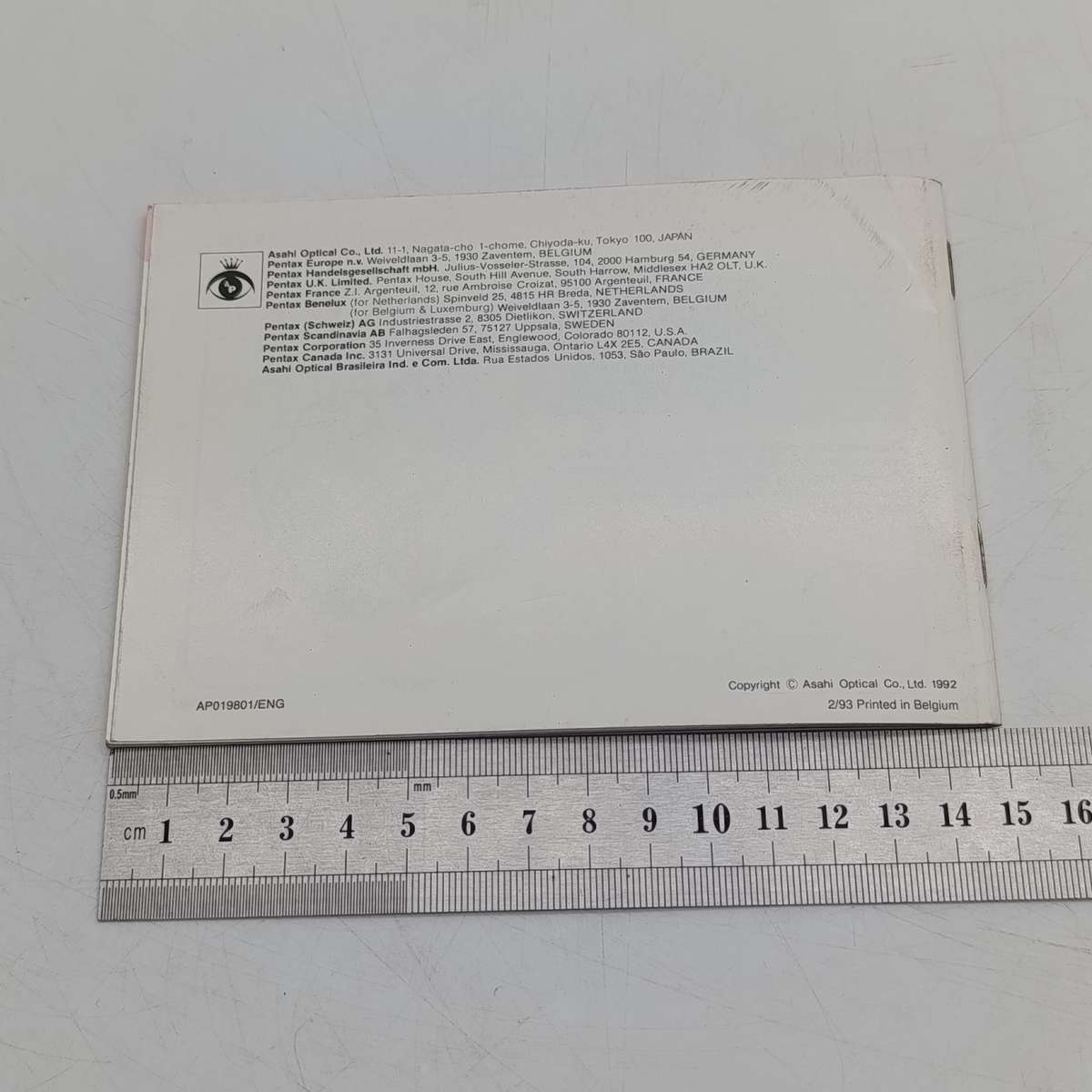 Pair of Pentax booklets - ESP10 115 zoom 280 P