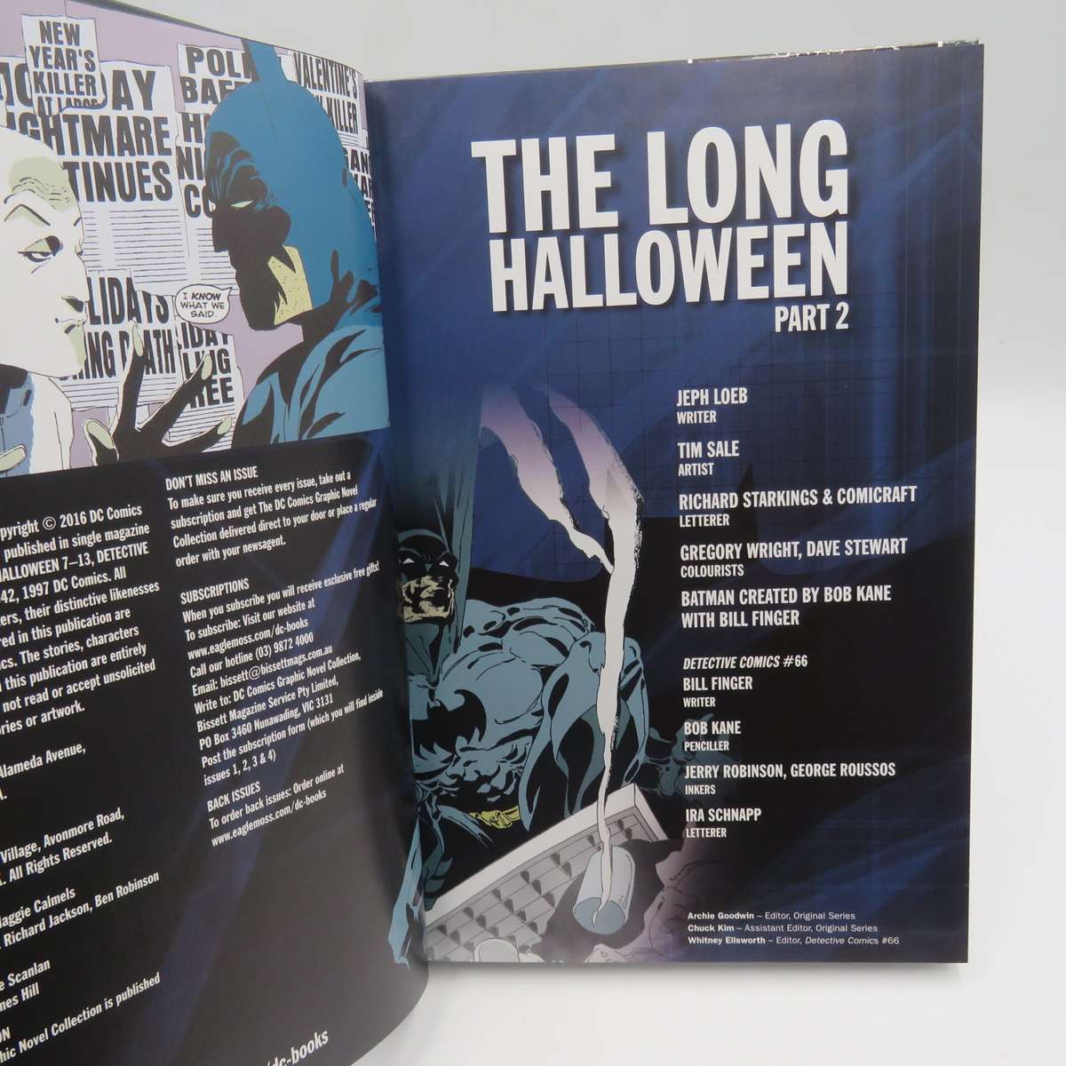 DC Comics #18 Batman - The long Halloween Part 2 graphic novel