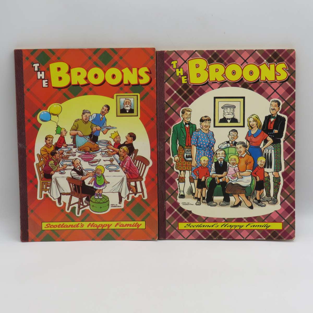 Lot of 2 The Broons - Scotland`s Happy family comic books