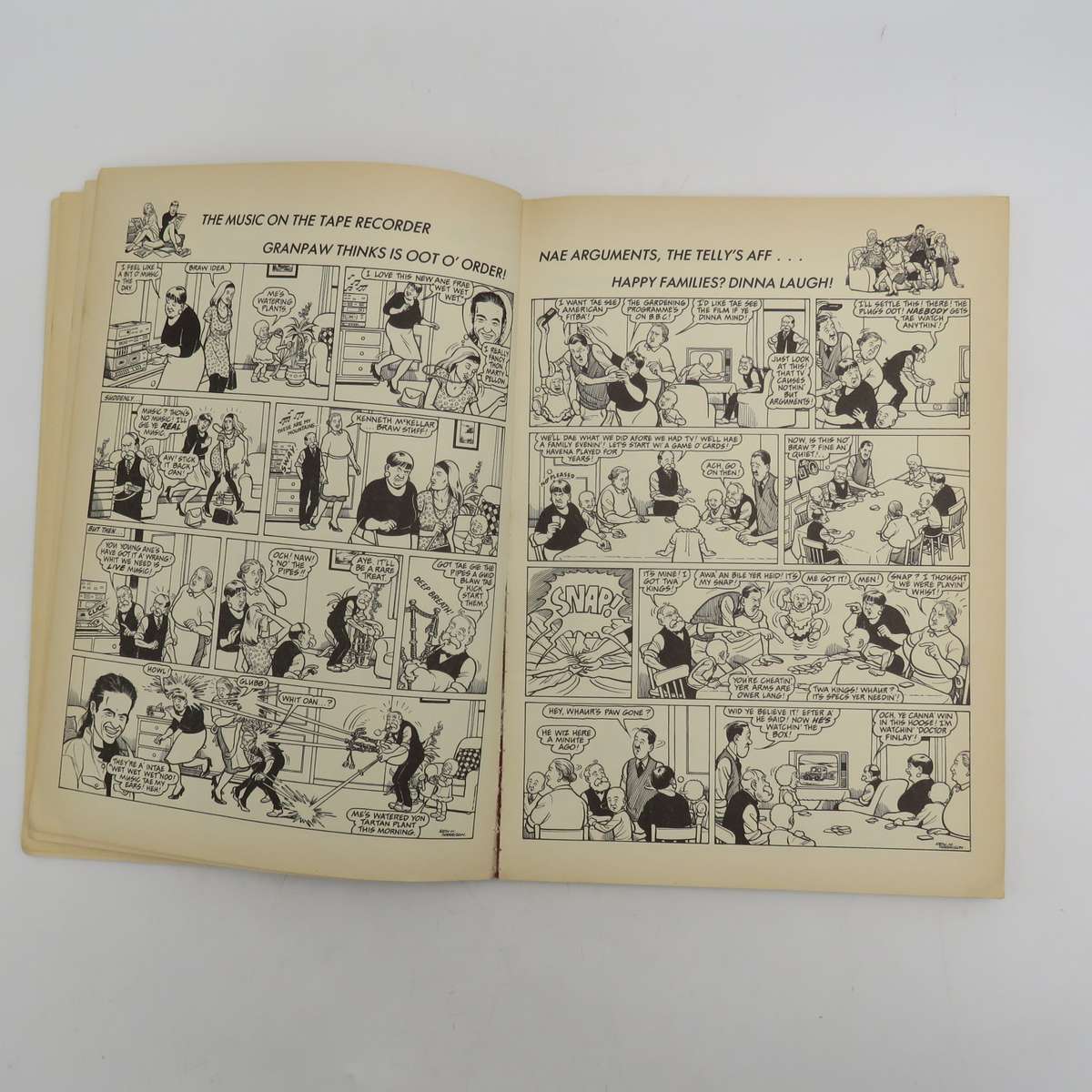 Lot of 2 The Broons - Scotland`s Happy family comic books