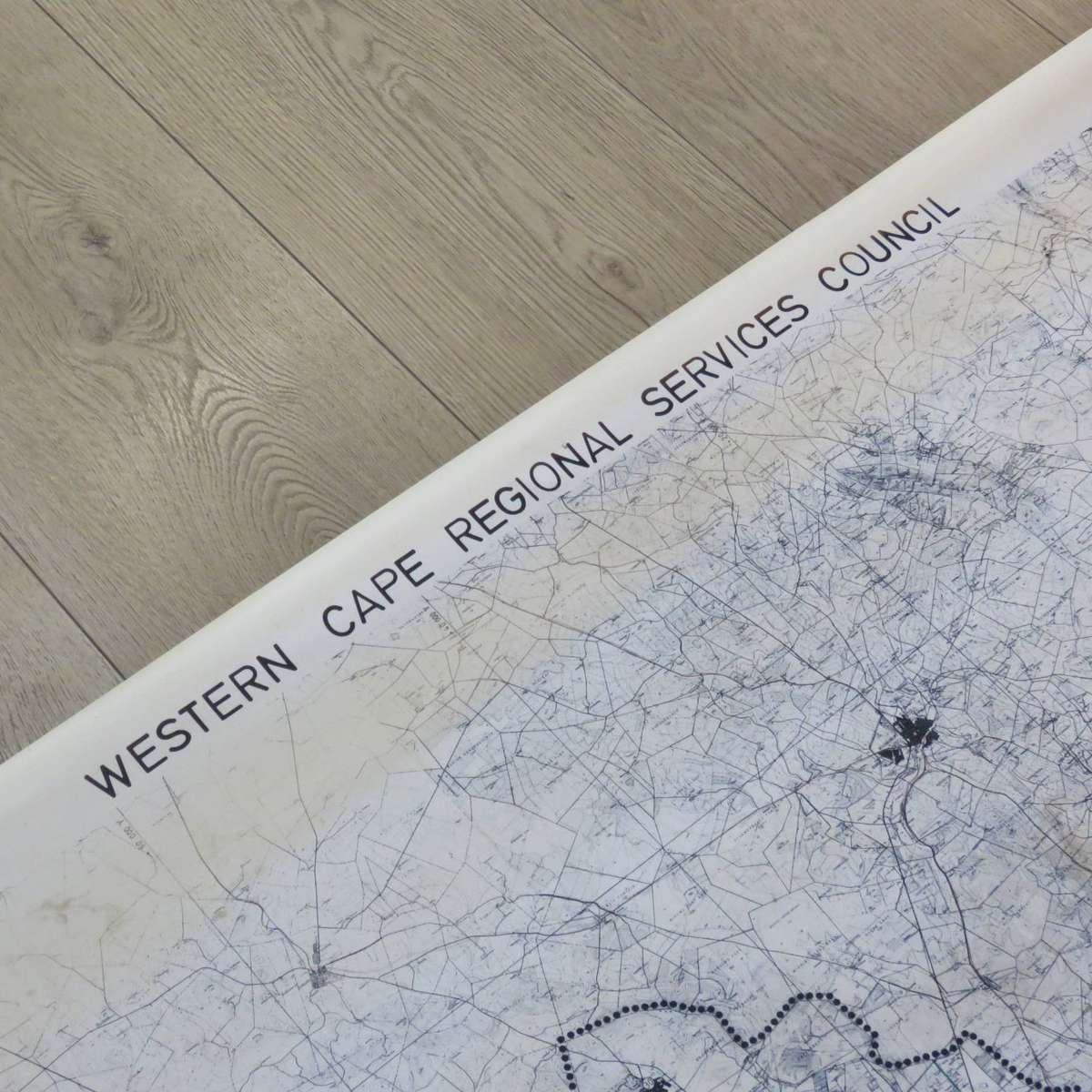 1987 Western Cape Regional services council map - Scale 1/100 000