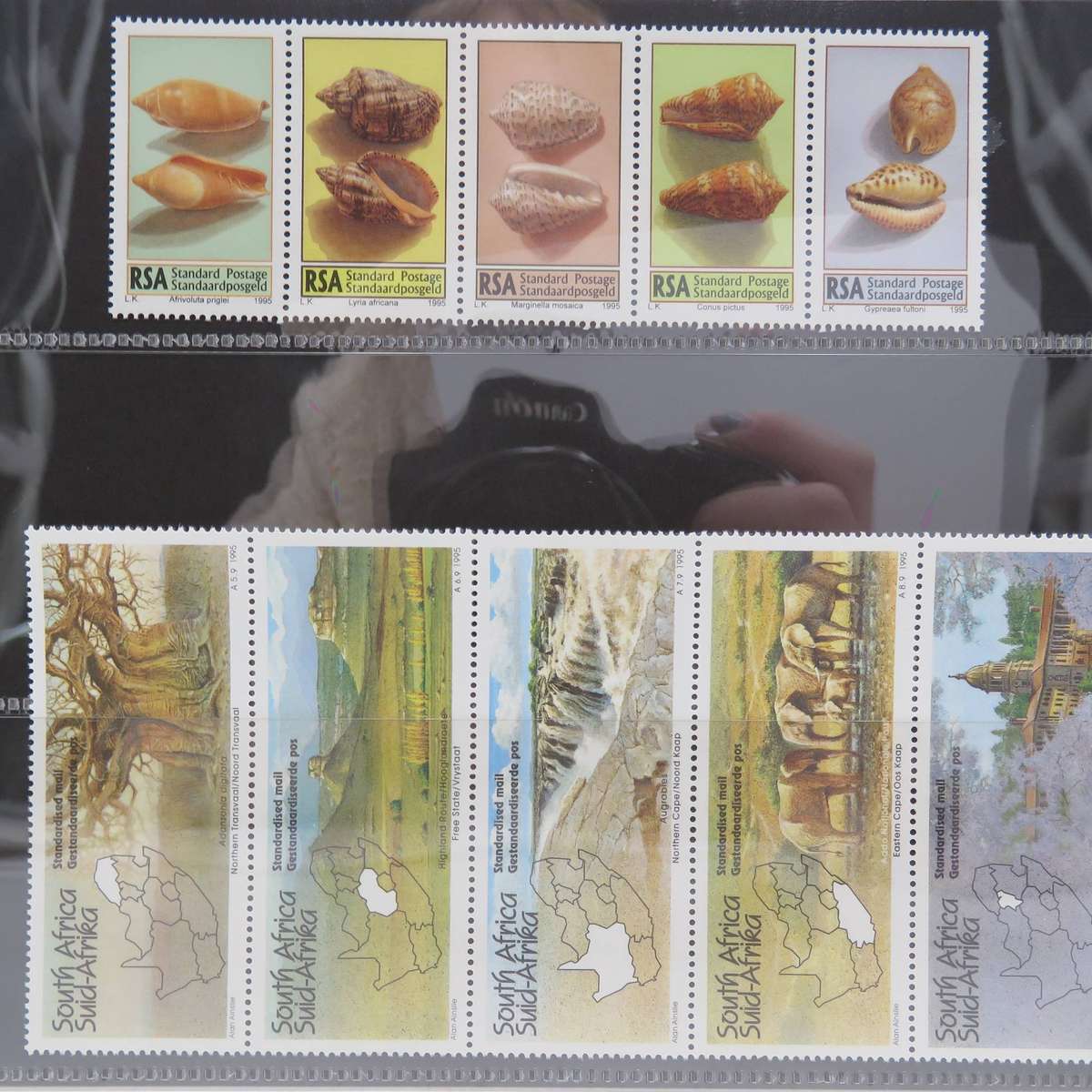 1995 year pack of mint stamps and miniature sheets - 56 items