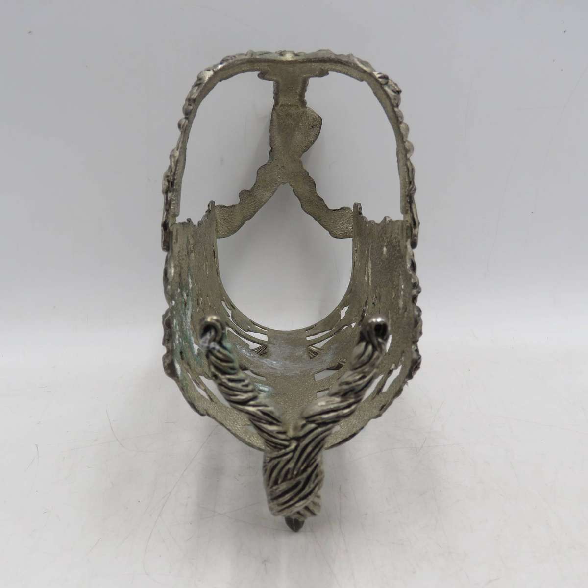 Vintage silverplated vintner motif wine bottle stand
