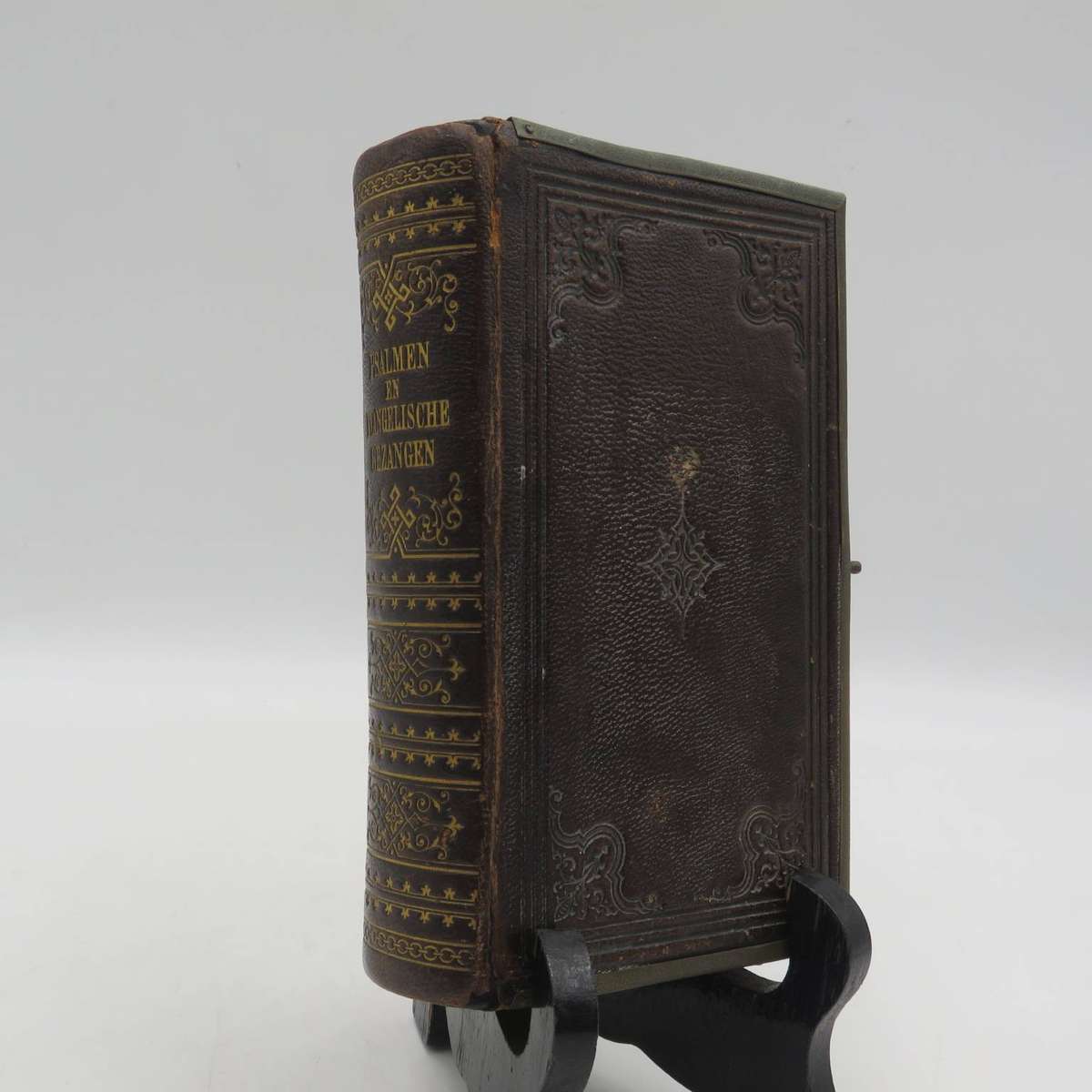 1875 Psalmen and gezangen book inscibed Petrus Johannes Uys 1888 in front and register of P. J Uys b