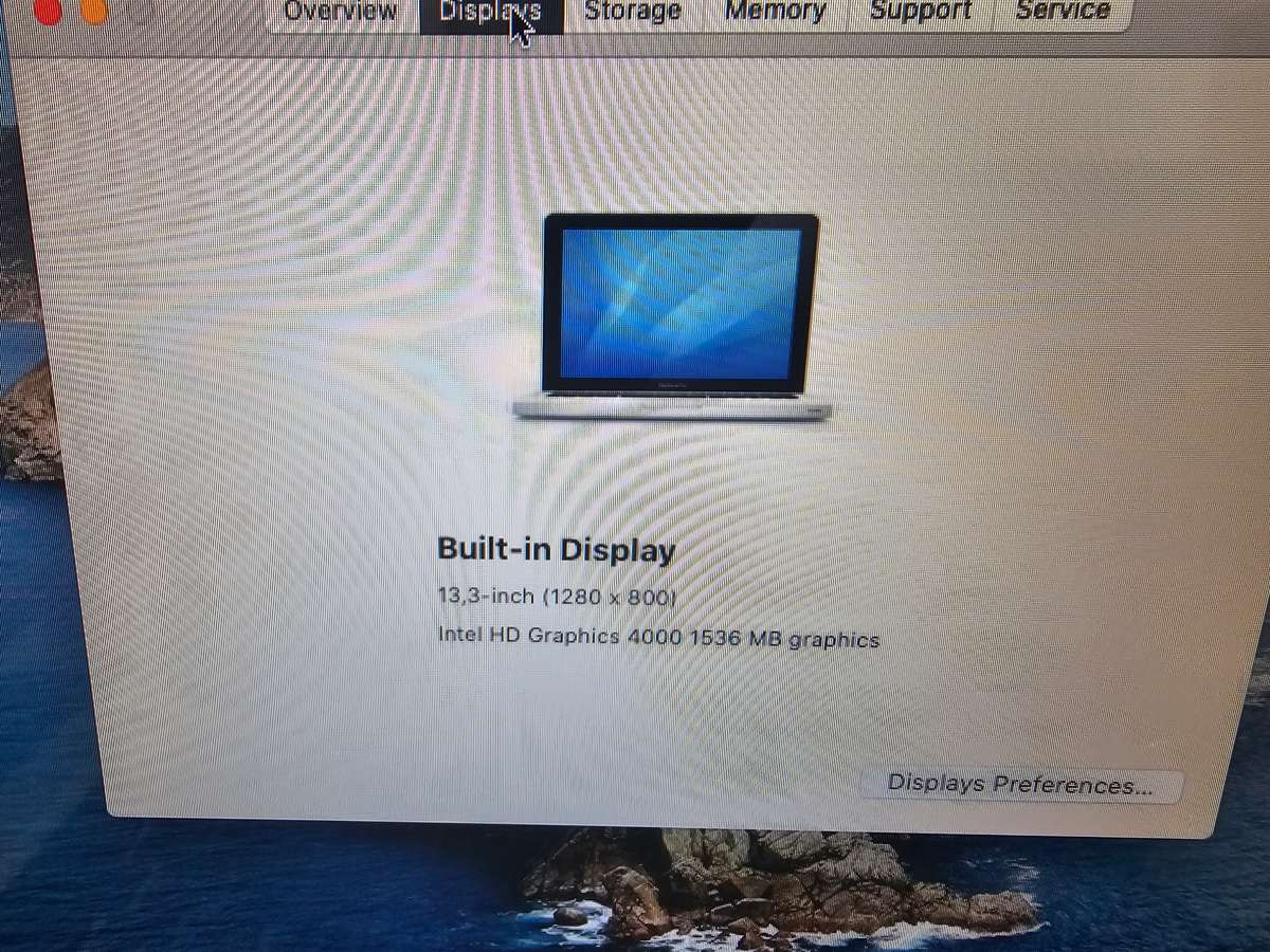 Apple Macbook Pro i5 dual core - mid 2012 4GB RAM 500GB HDD - needs a new battery