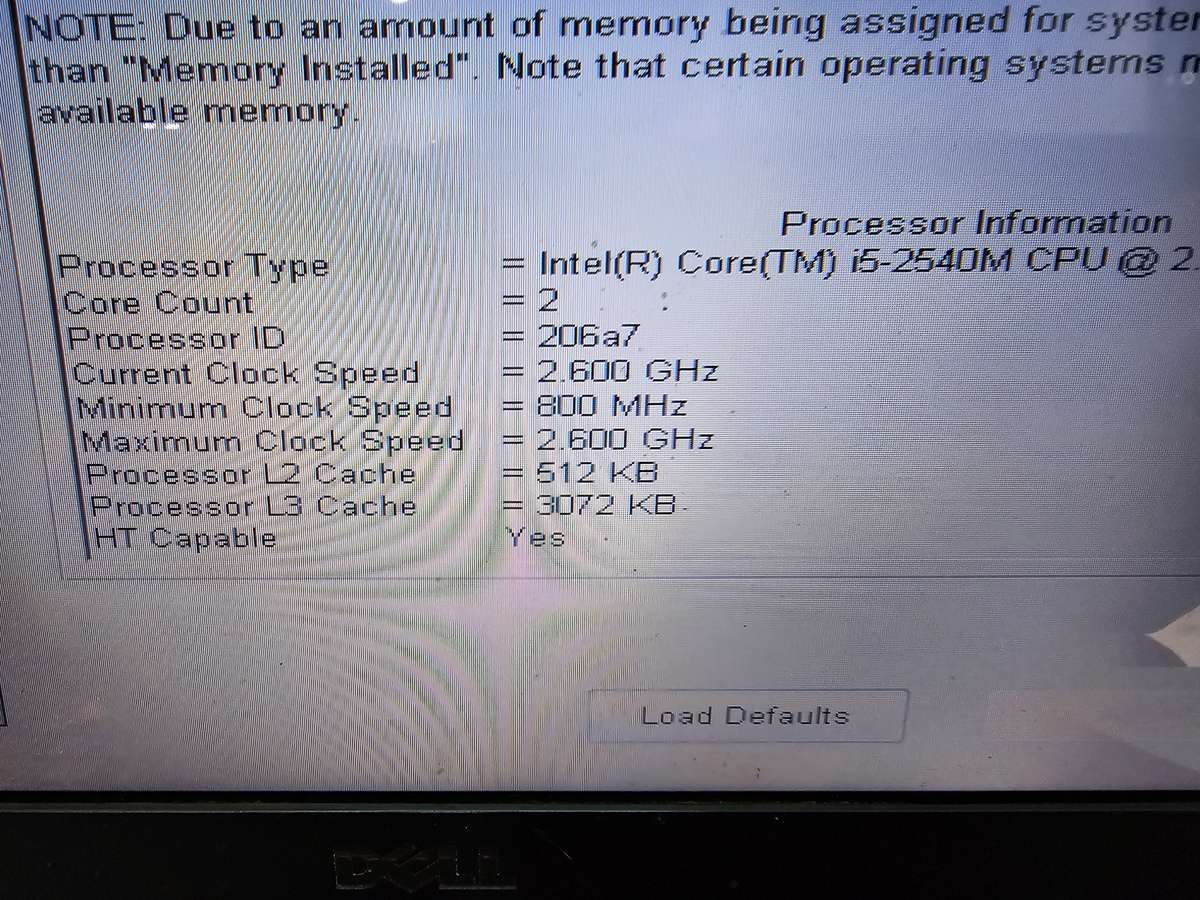 Dell Latitute E6520 i5-2540M 8GB RAM 500GB HDD - Needs a new battery - No OS