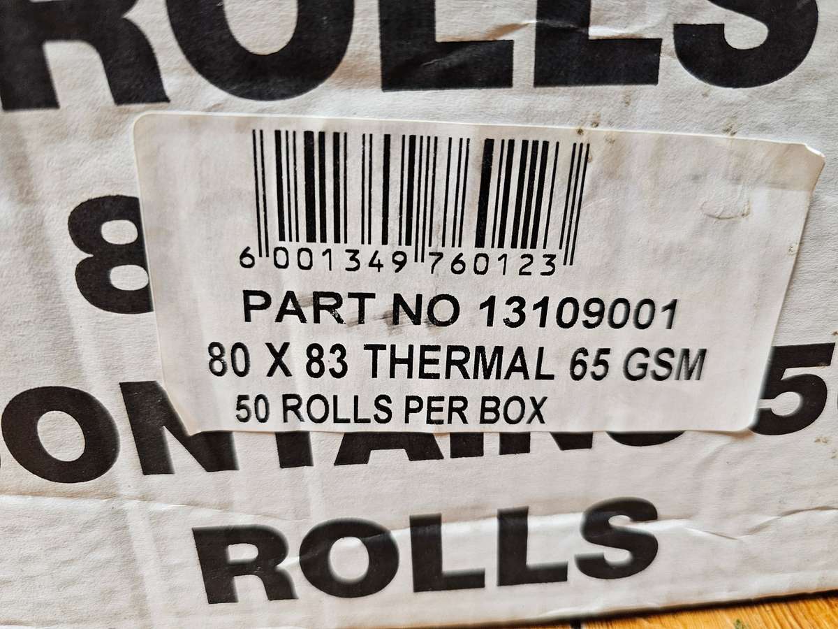 45 x thermal printing rolls - 80 x 83 65gsm