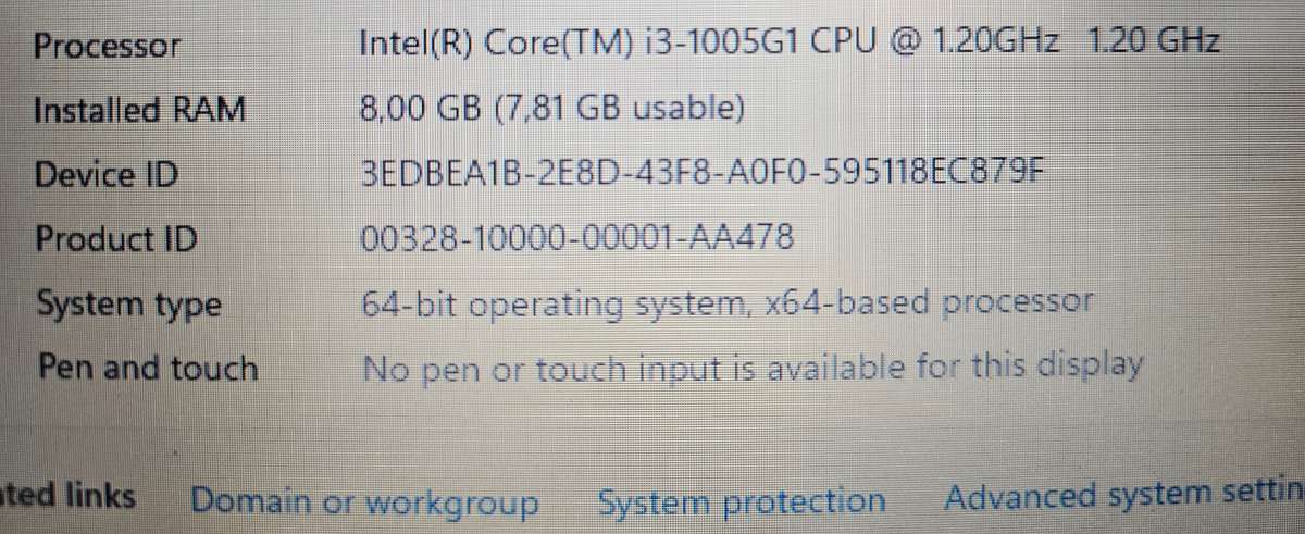 Asus 15 X509JA i3-1005G1 8GB RAM 256GB SSD