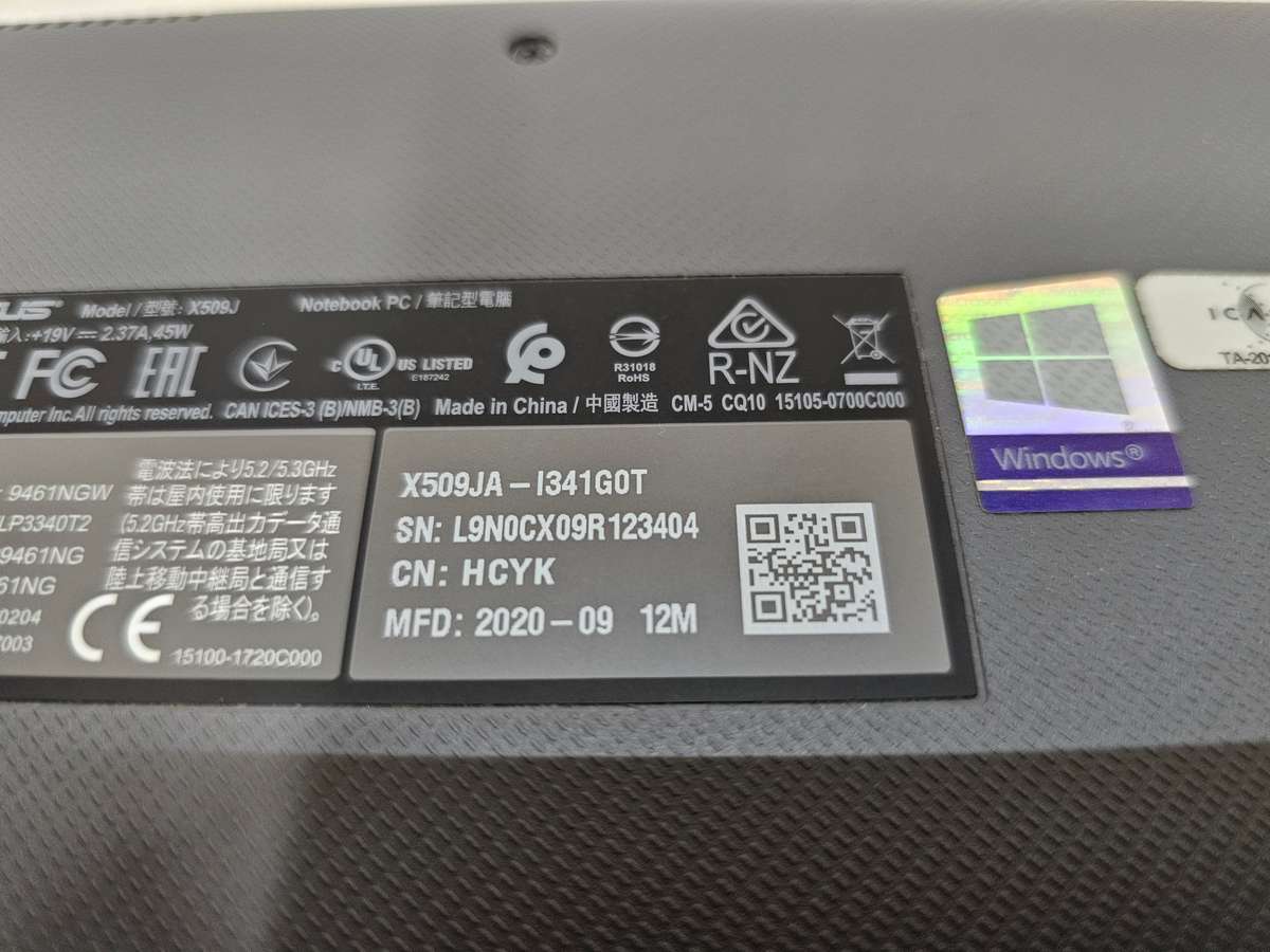 Asus 15 X509JA i3-1005G1 8GB RAM 256GB SSD