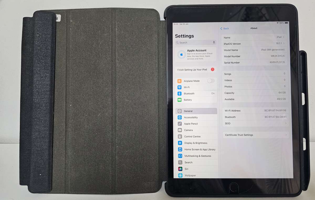 iPad 9th Gen (A2602) 64GB Wi-Fi only