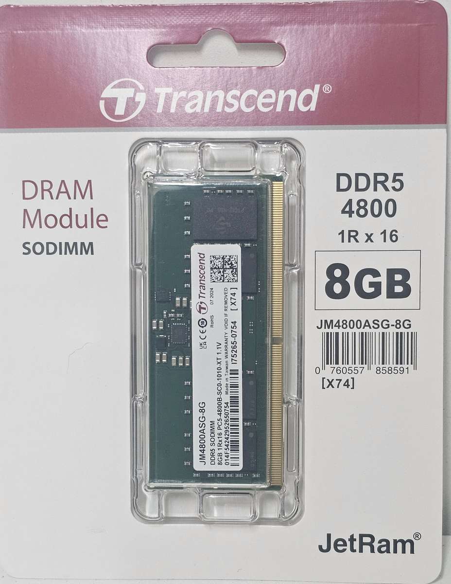 Transcend 8GB DDR5 4800 SoDIMM