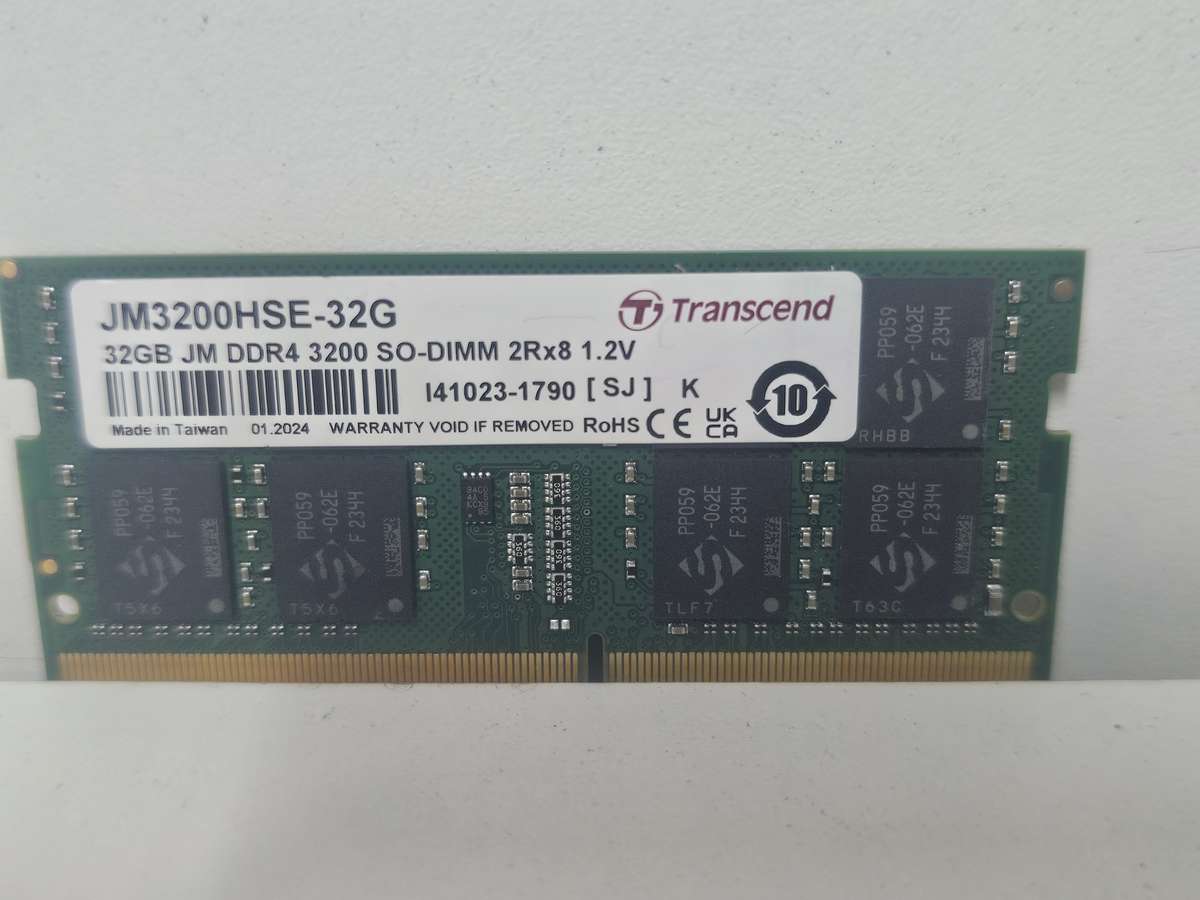 Transcend 32GB DDR4 3200 SoDIMM RAM