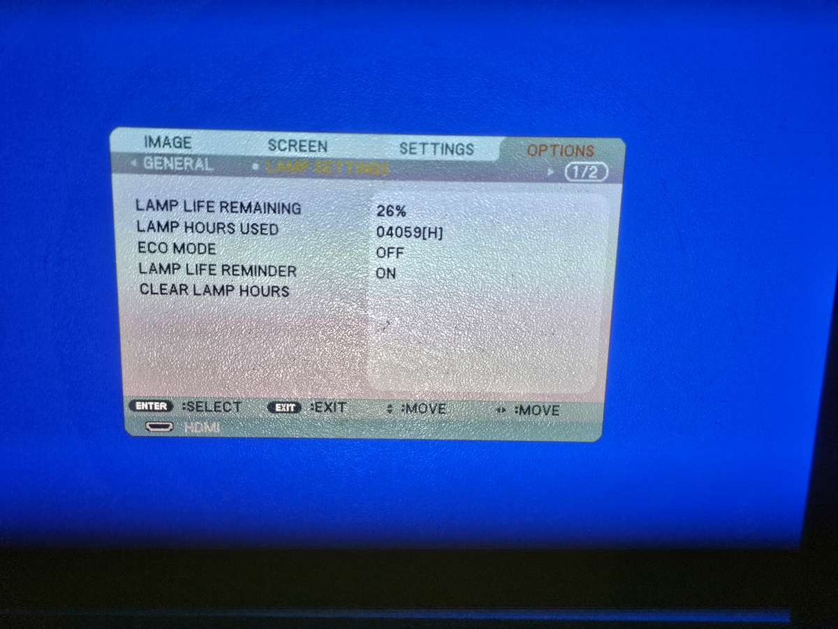 NEC VE303X Projector (27% lamp life remaining)