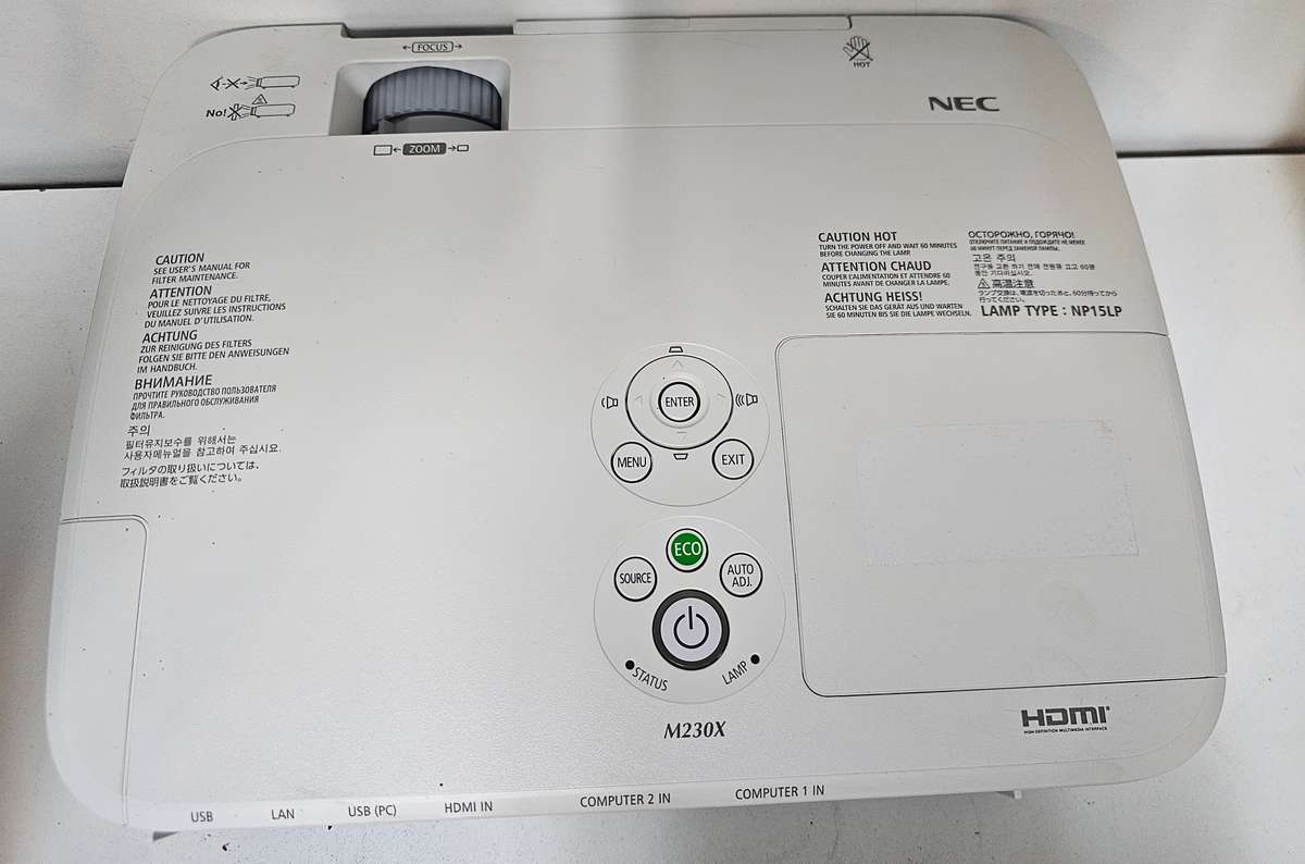 NEC M230X Projector (91% lamp life remaining)