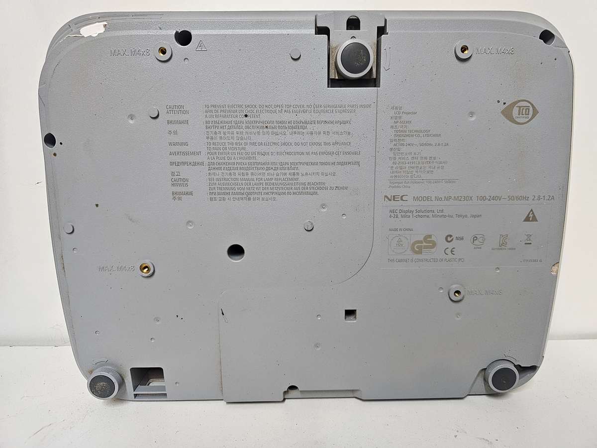 NEC M230X Projector (91% lamp life remaining)