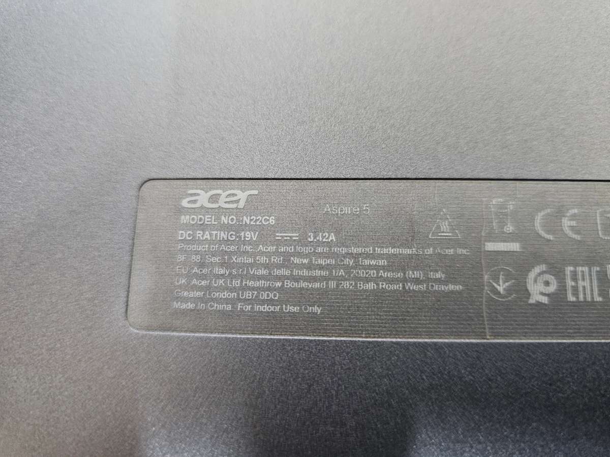 Acer Aspire 5 - i5-1235U (12th gen) 8GB RAM 512GB NVMe SSD  ! 1 x Faulty USB port!