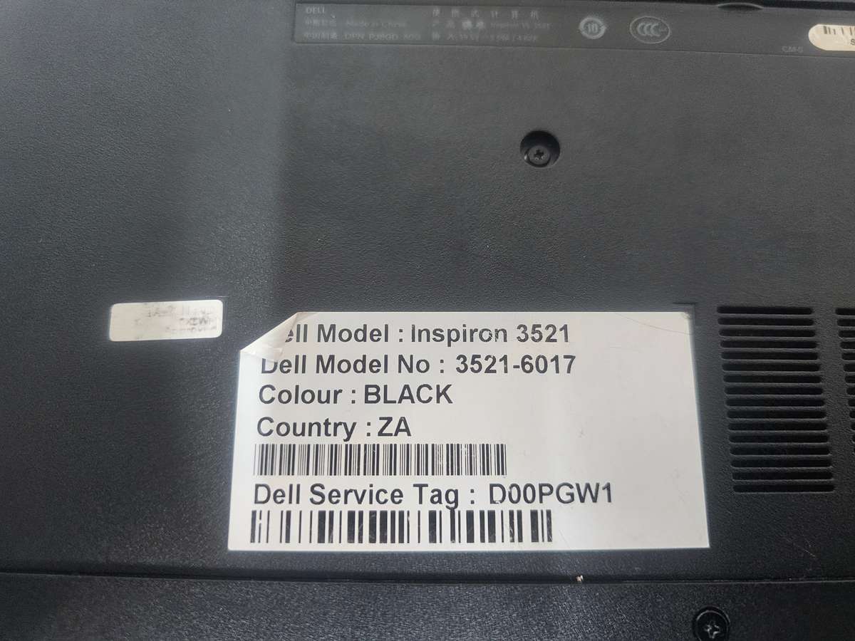 Dell Inspiron 15 with Core i5, 8GB RAM, 750GB HDD  for spares or repairs