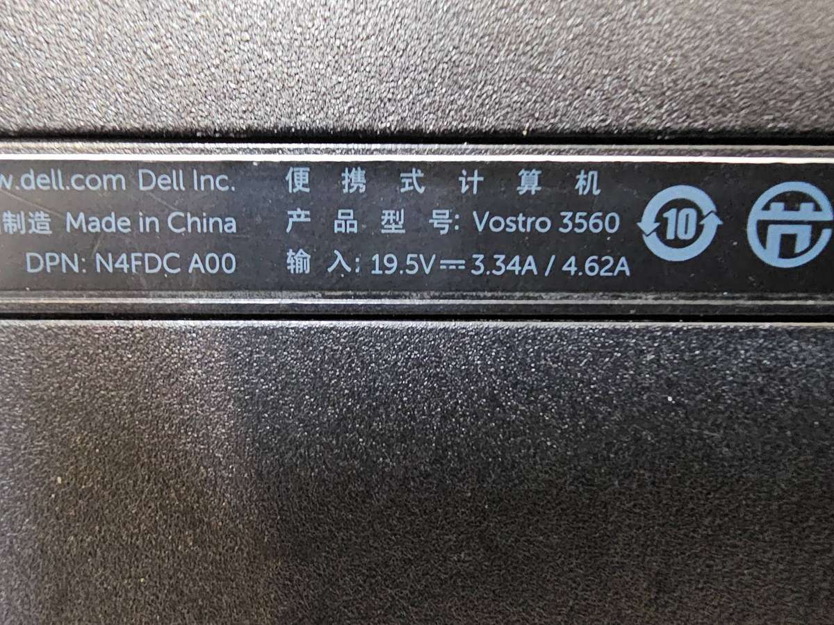 Dell Vostro 3560 i7-3612QM / 6GB RAM / 480GB SSD / Needs New Battery