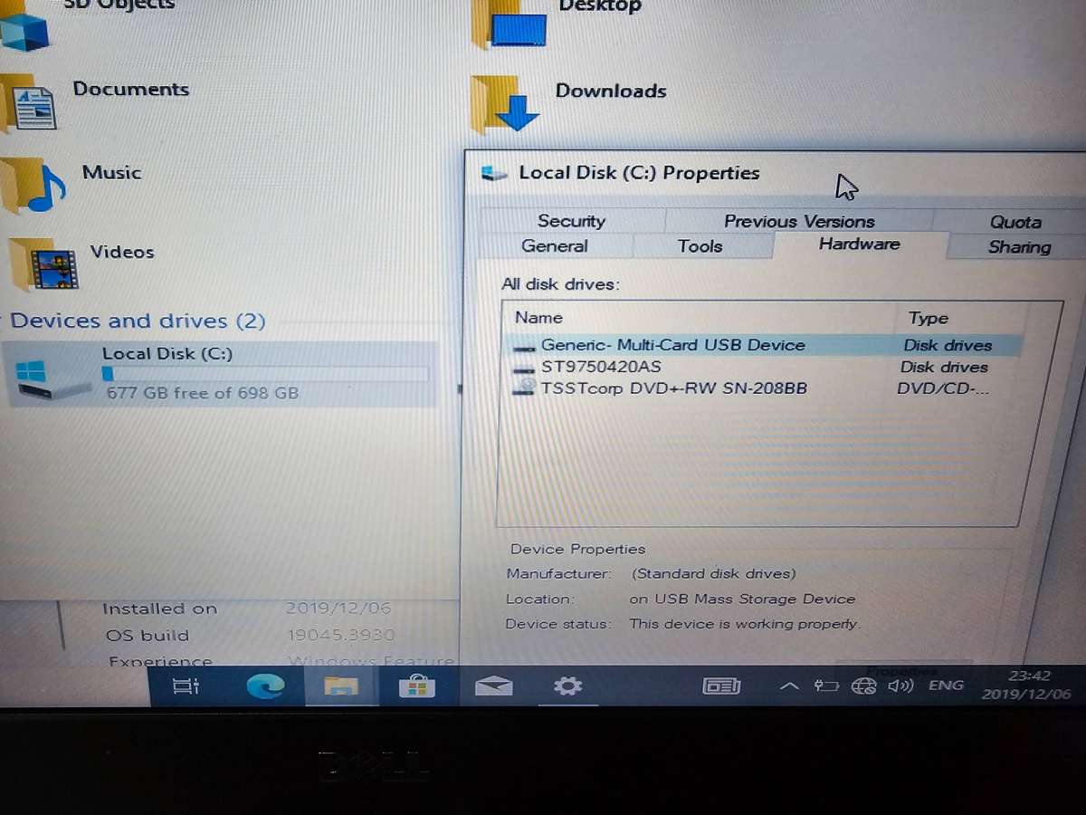 Dell Vostro 3750  i7-2670QM / 6GB RAM / 750GB HDD / 17.3" / Needs new battery + CMOS battery