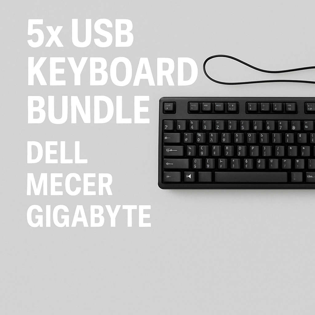 5x USB Keyboard Bundle  Dell  Mecer  Gigabyte