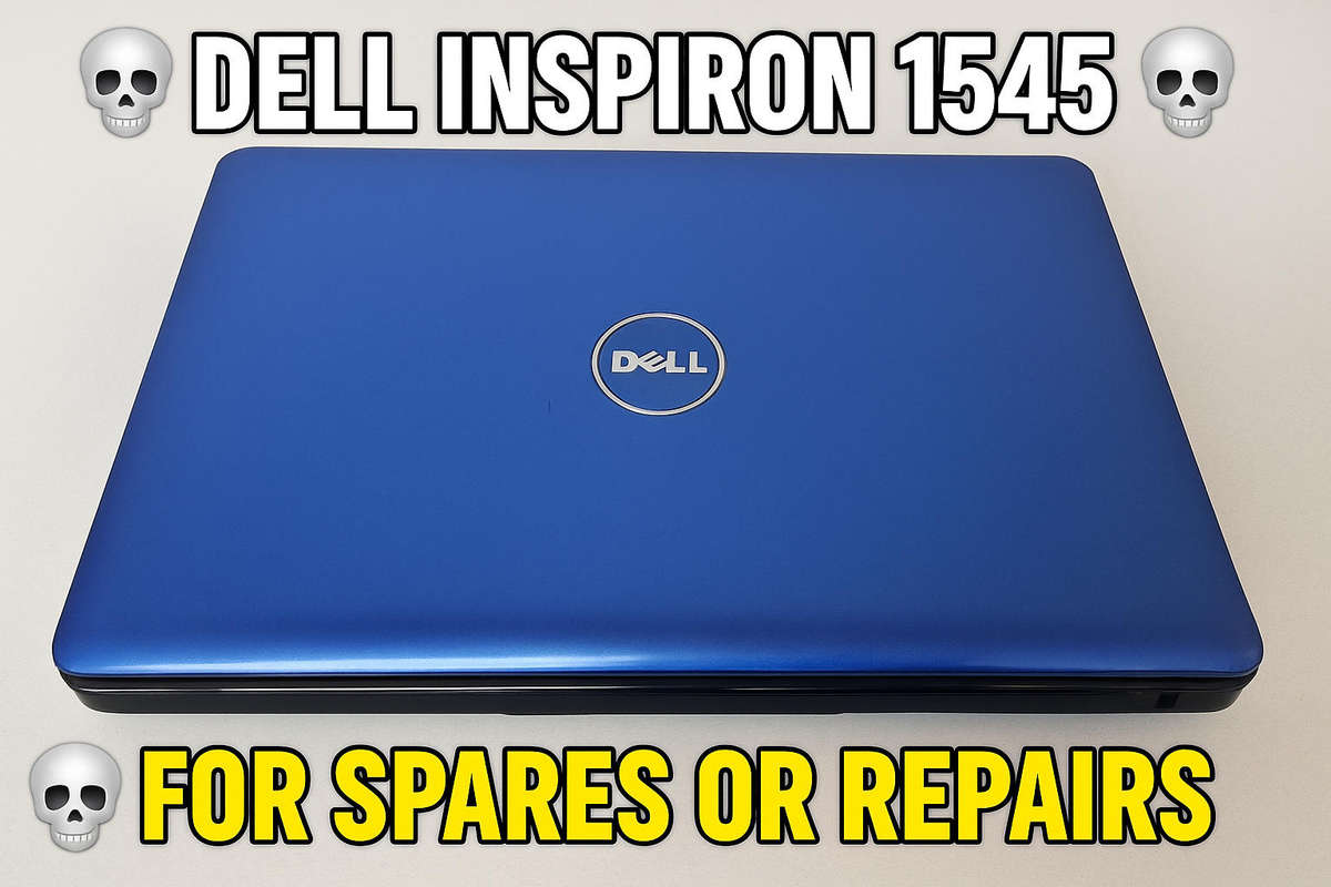 Dell Inspiron 1545  Classic Blue Laptop  For Spares or Repairs