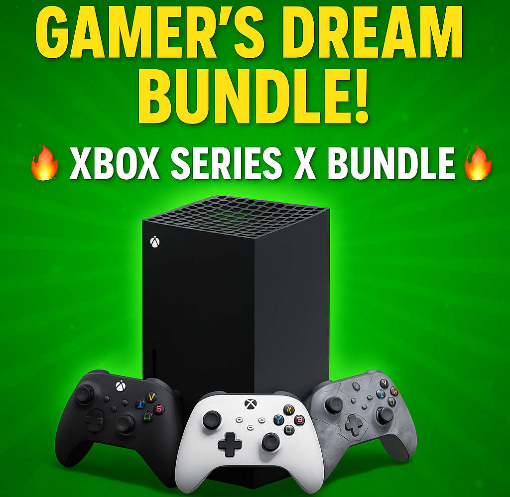 Gamers Dream Deal! Xbox Series X + 3 Controllers  READY TO PLAY!