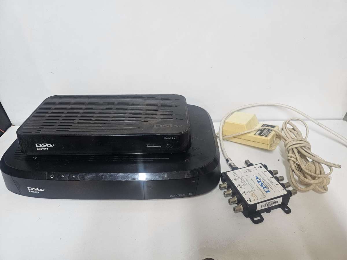 DSTV Explora Bundle  Dual Decoders  LNB Switch  Original Owner