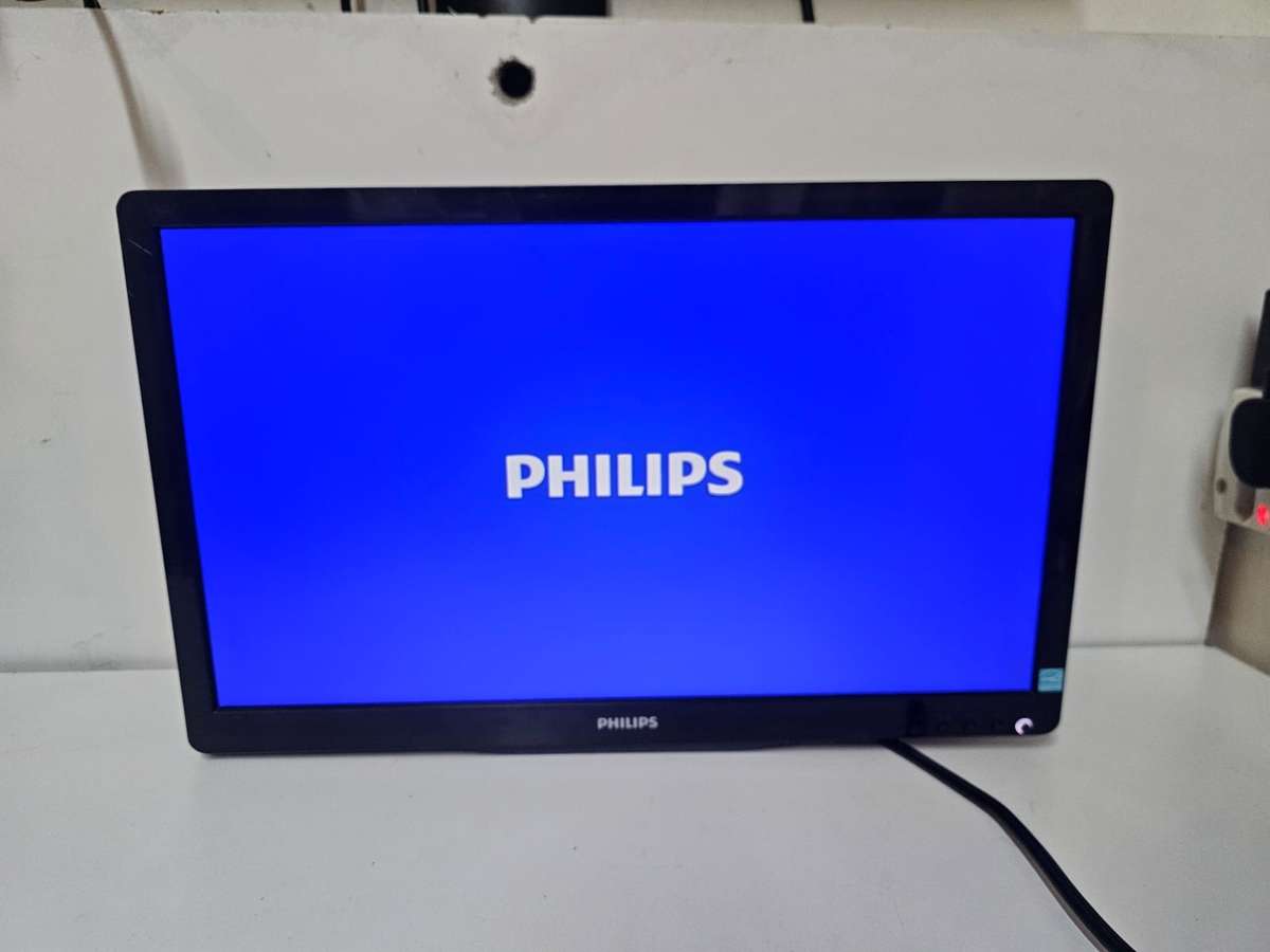 Philips 19" LED Monitor  Model 196V4LSB2/73  VGA & DVI Inputs - VESA Mount / No stand