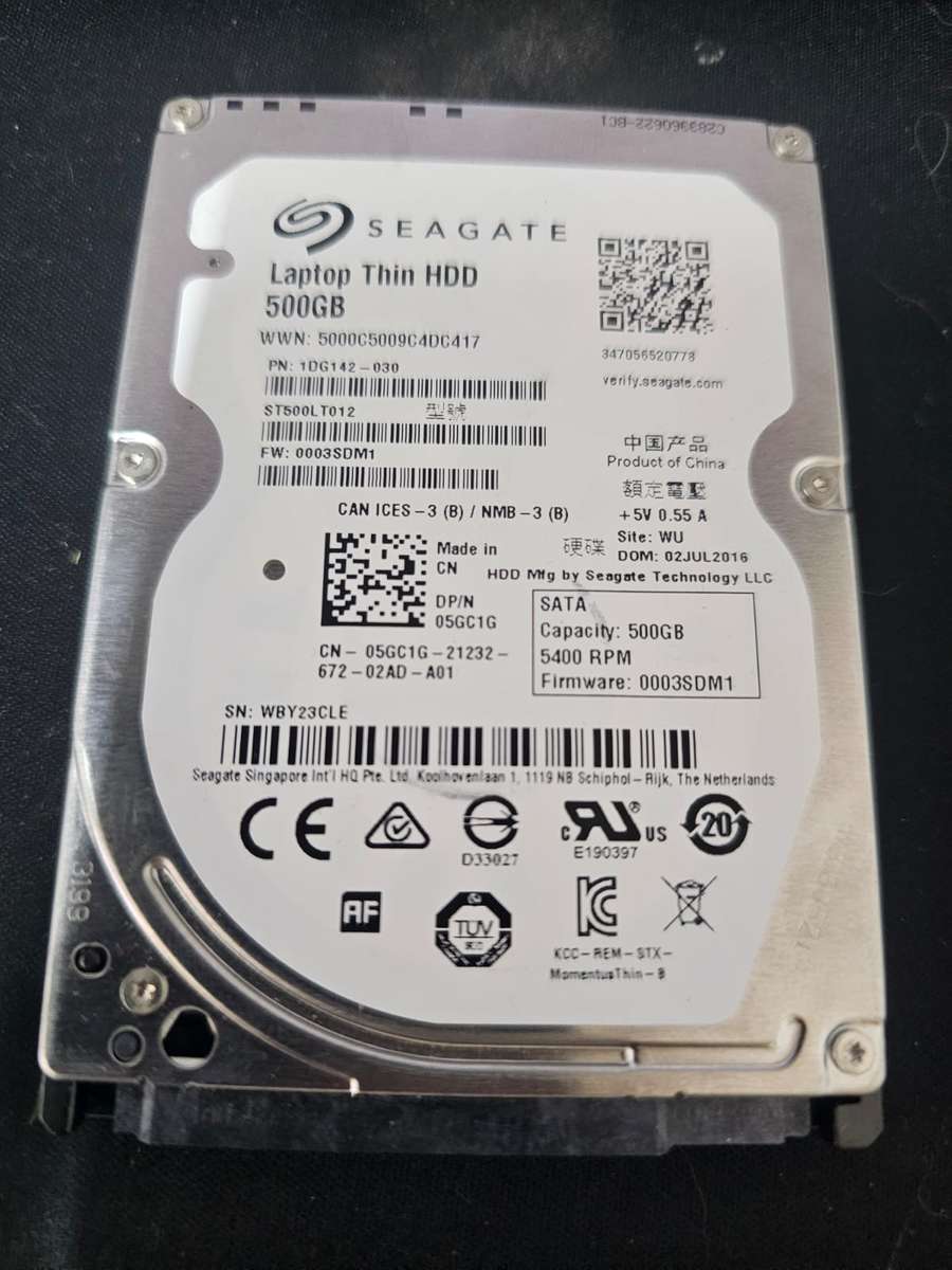 10 x Seagate 500GB Laptop Drives  Cleaned, Tested & Ready!