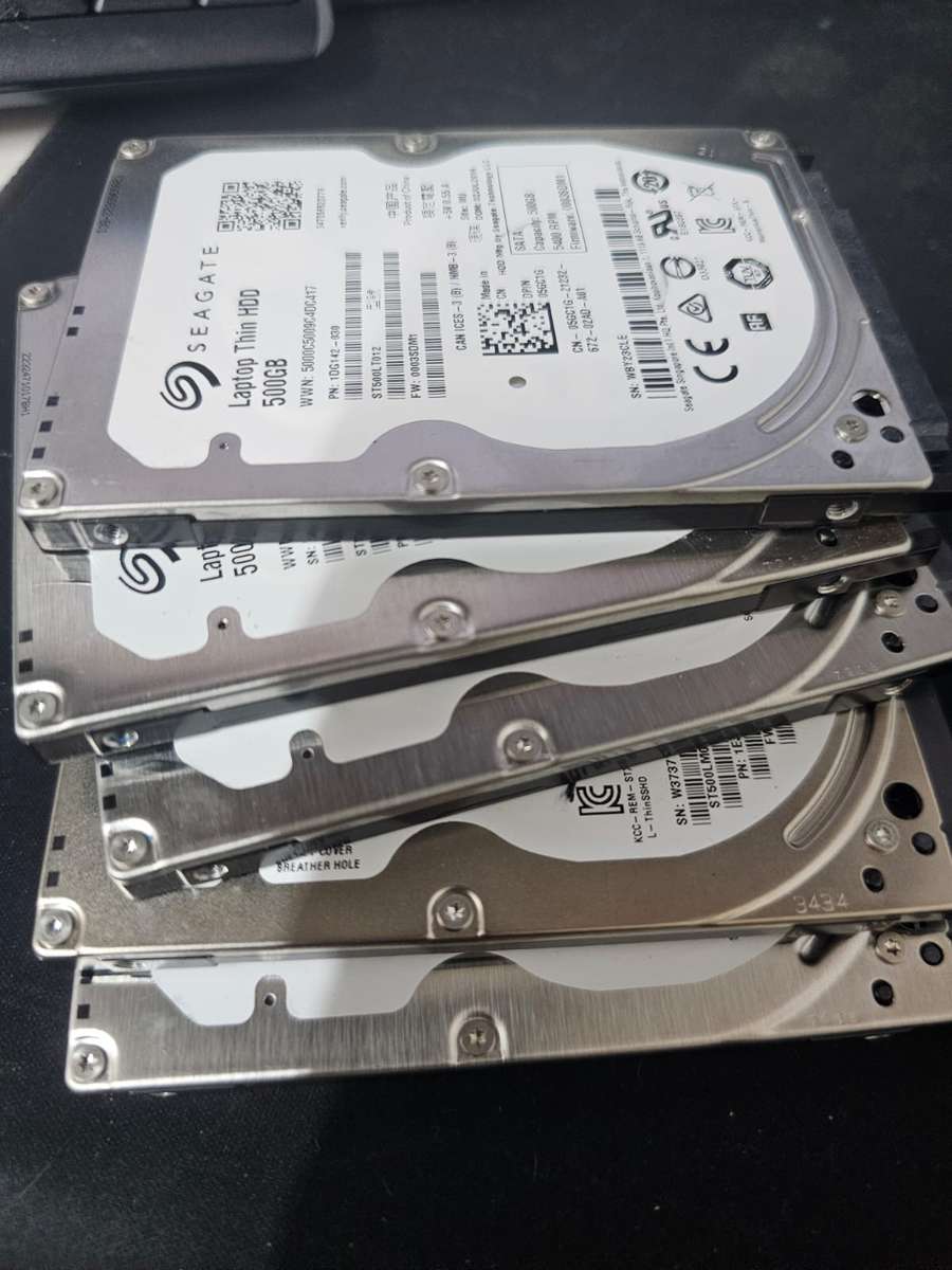 10 x Seagate 500GB Laptop Drives  Cleaned, Tested & Ready!