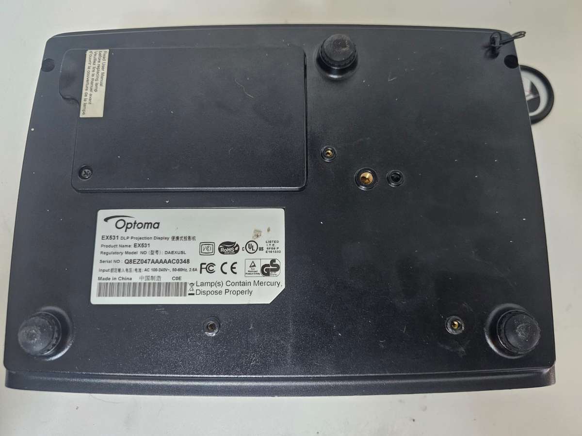 Optoma EX531 DLP Projector  Bright, Reliable & Remote Included - No HDMI