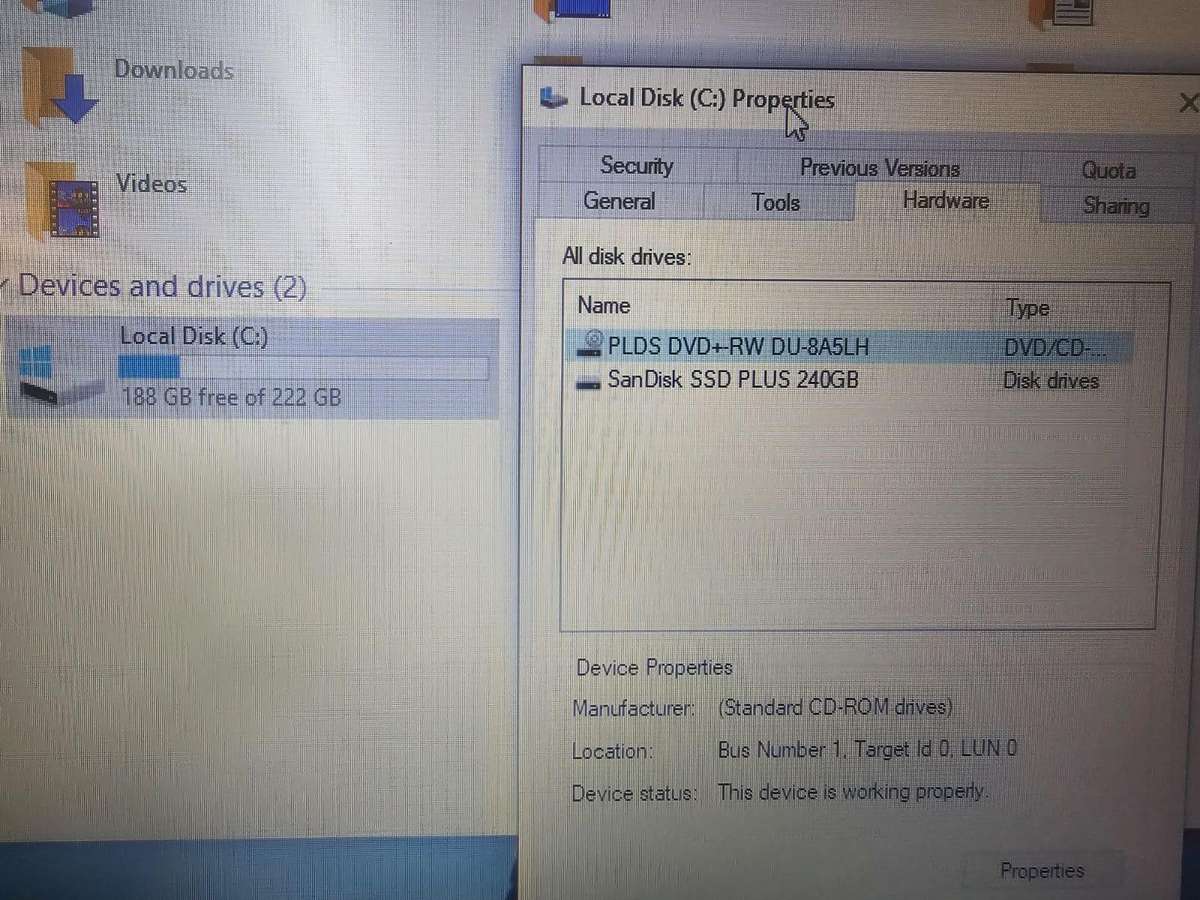 Dell Laptop i5-5200U  8GB RAM  240GB SSD  Win 10 Pro