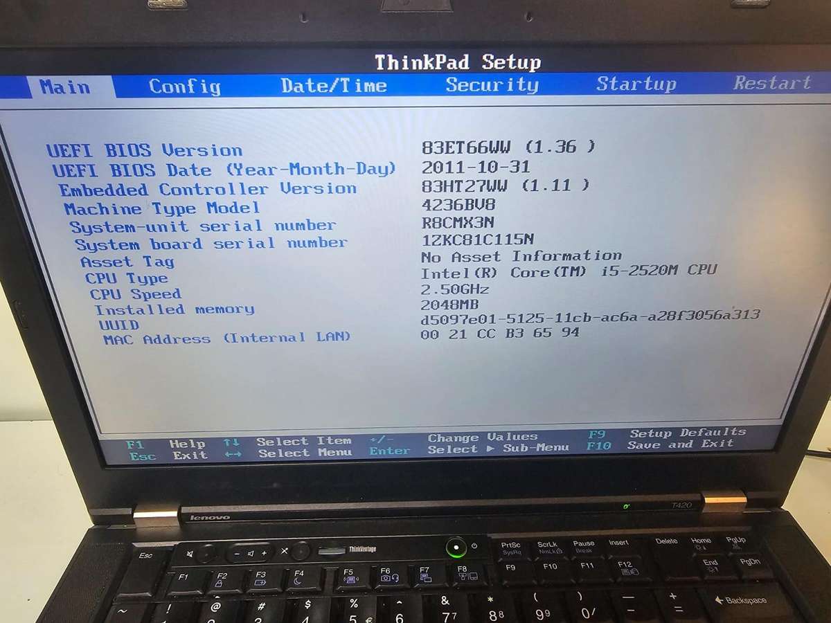 Lenovo ThinkPad T420  i5 Laptop for Spares or Repairs