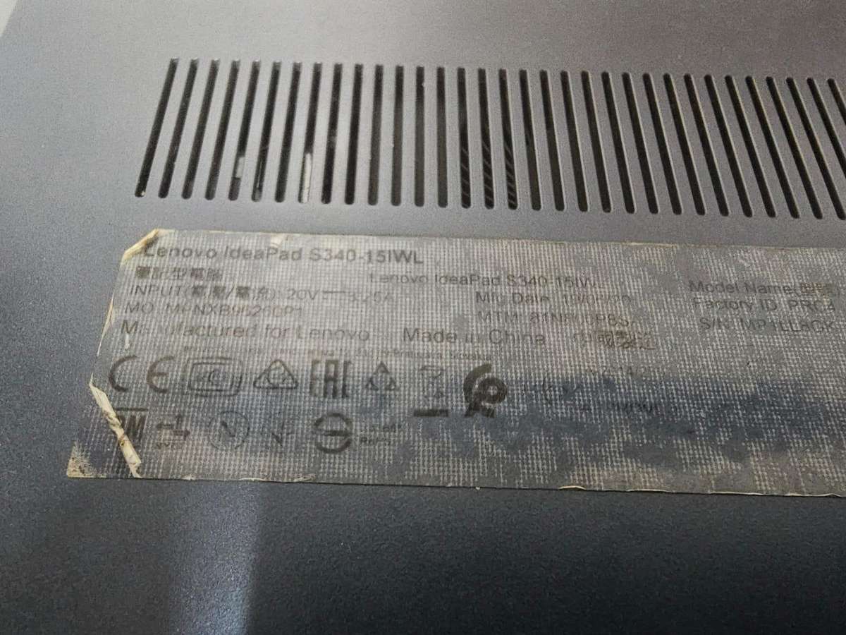 Lenovo IdeaPad S340-15IWL  For Spares or Repairs