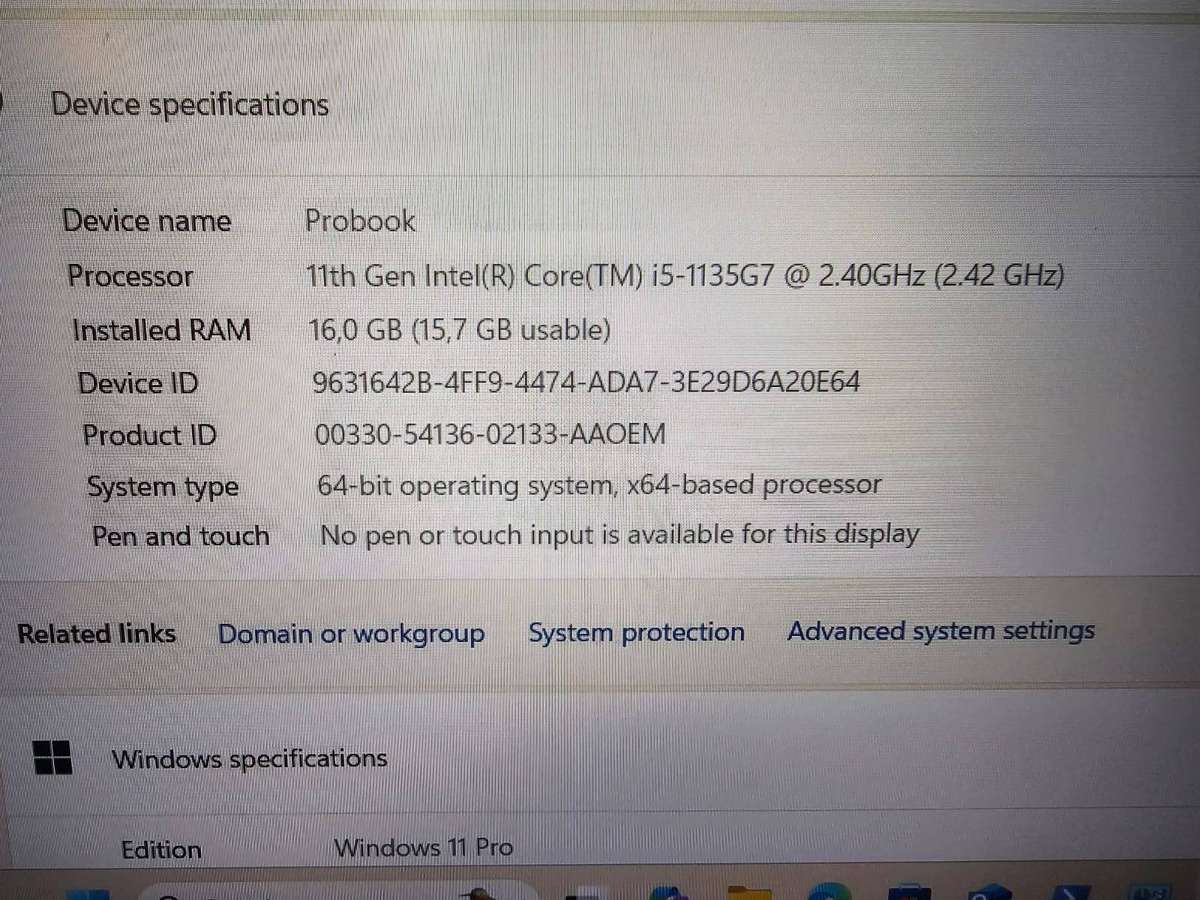 HP ProBook 450 G8  11th Gen Core i5 | 16GB RAM | 512GB SSD | Windows 11 Pro