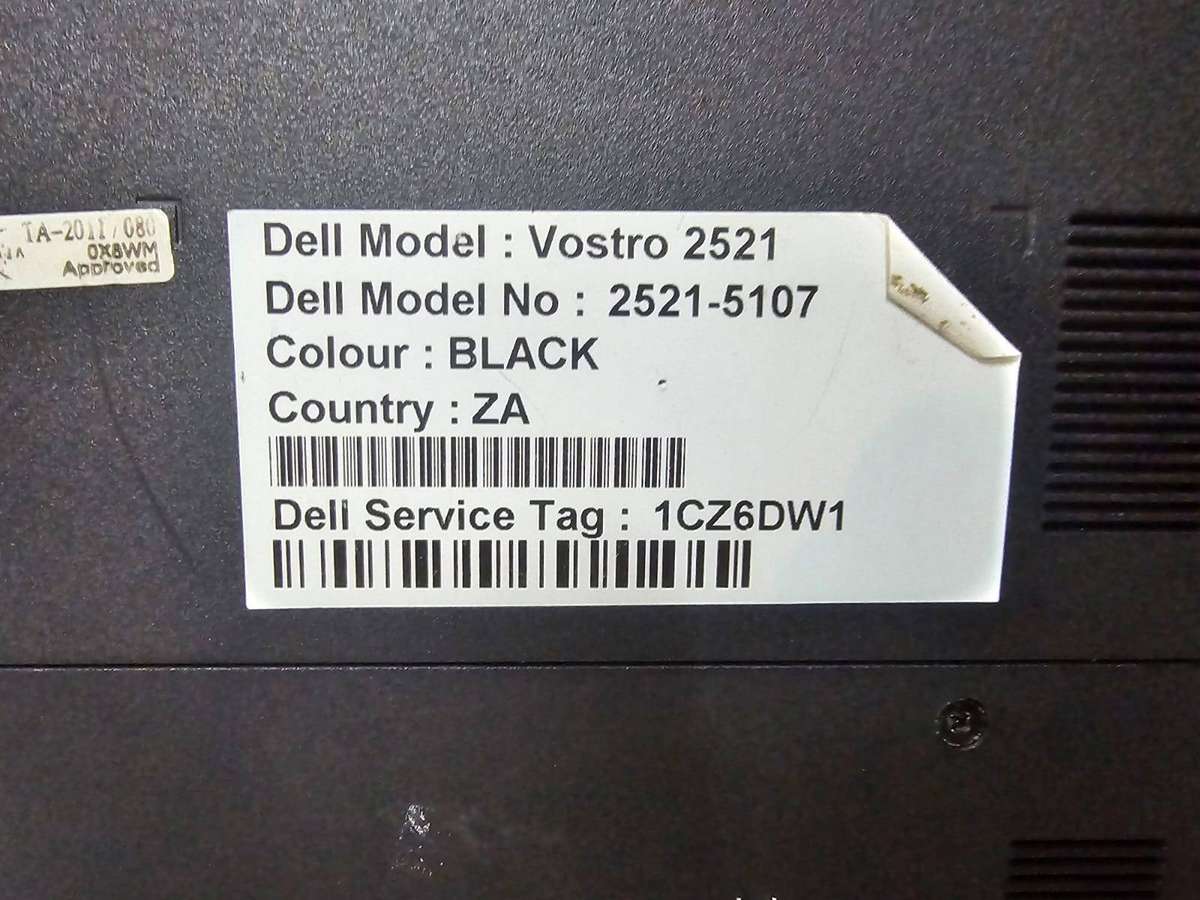Dell Vostro 2521  i5-3337U / 4GB RAM / 500GB HDD / 15.6"  Needs New Battery No Charger