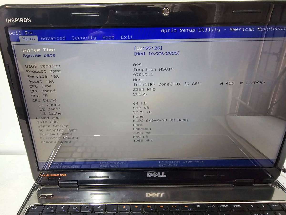 Dell Inspiron N5010  i5-450M / 4GB / No Storage / Needs New Battery